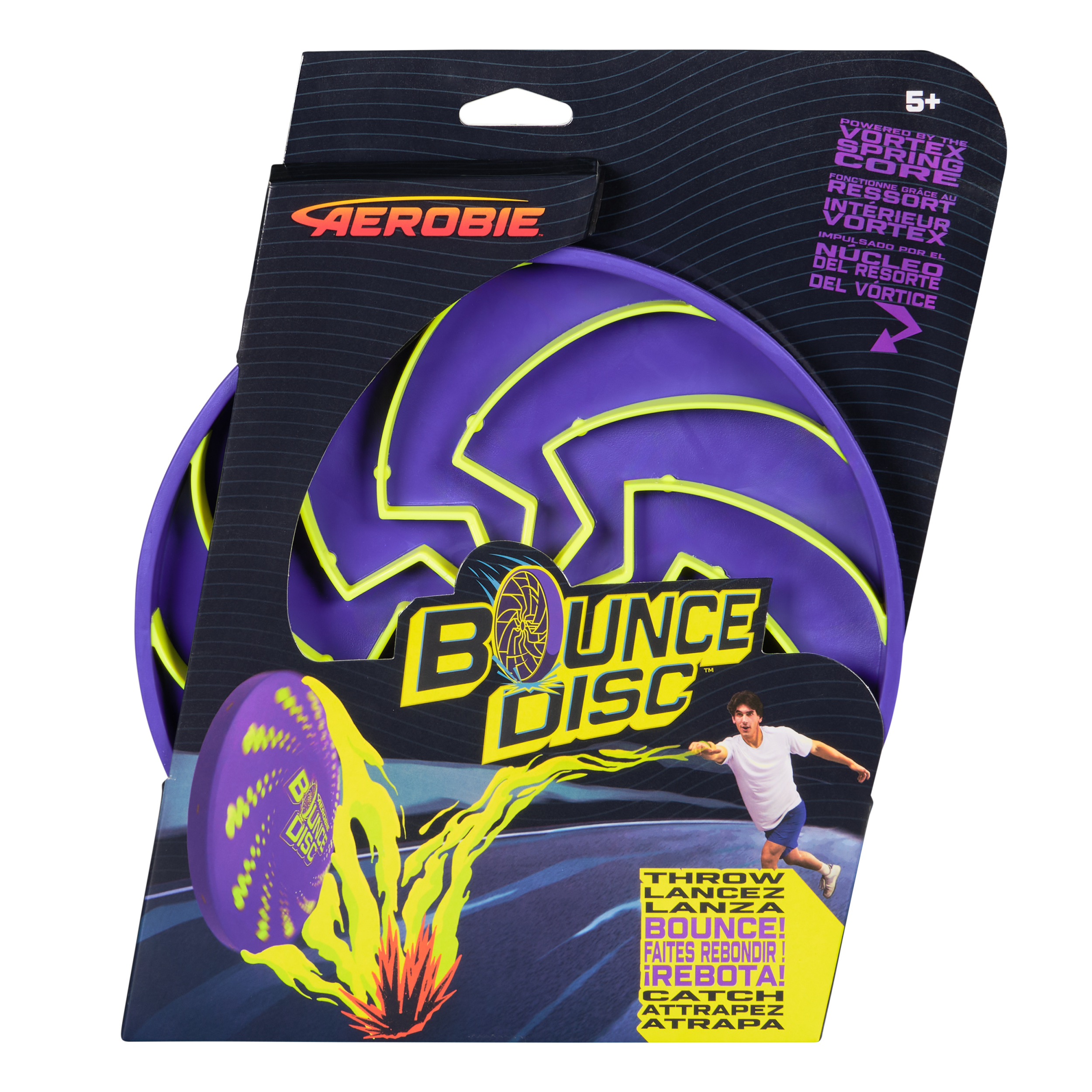Aerobie Bounce Disc, Throwing Disc Toy for Kids, Backyard Toys & Outdoor Games for Adults & Family, Ages  5 & Up by SPIN MASTER TOYS