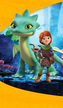  Dreamworks Dragons Rescue Riders, Summer and Leyla, Dragon and  Viking Figures with Sounds and Phrases : Toys & Games