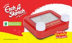Spin Master Etch-A-Sketch Classic Mini Pocket Version Travel Red
