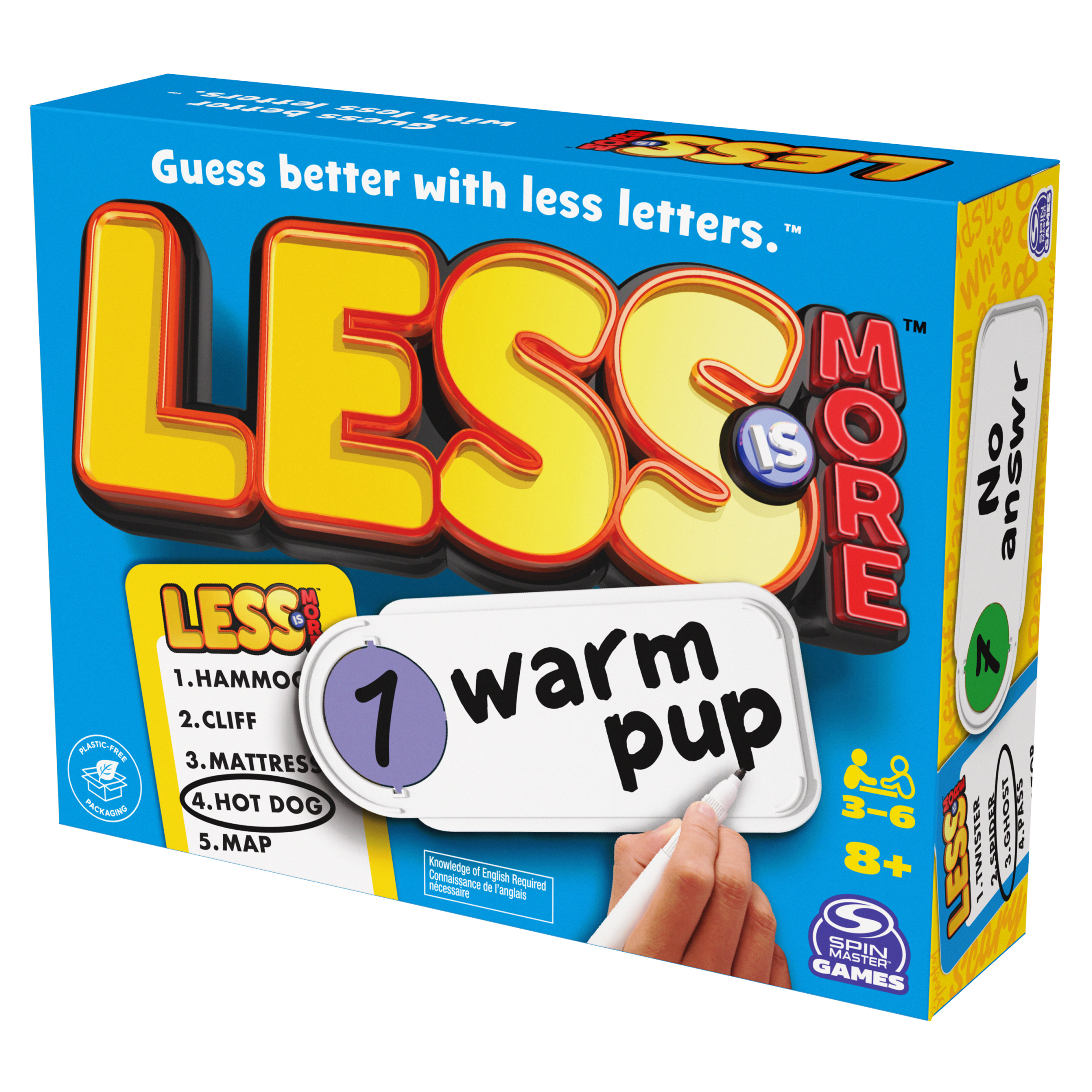 Less Letters Less is More, Party Board Game