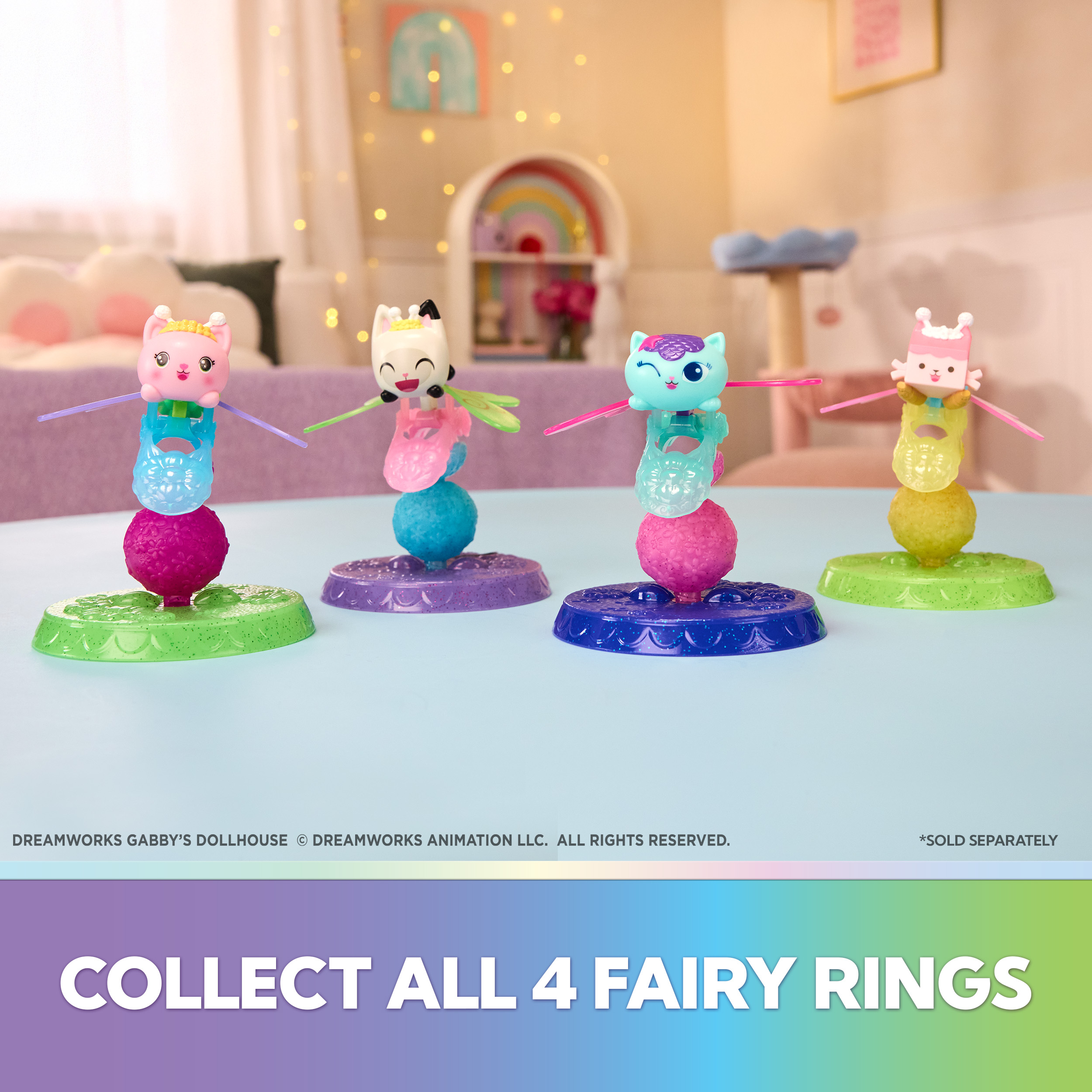 Flutterpump Toy Gabby's Dollhouse Fairylandia, Kitty Fairy’s Flutter-riffic Playset ...
