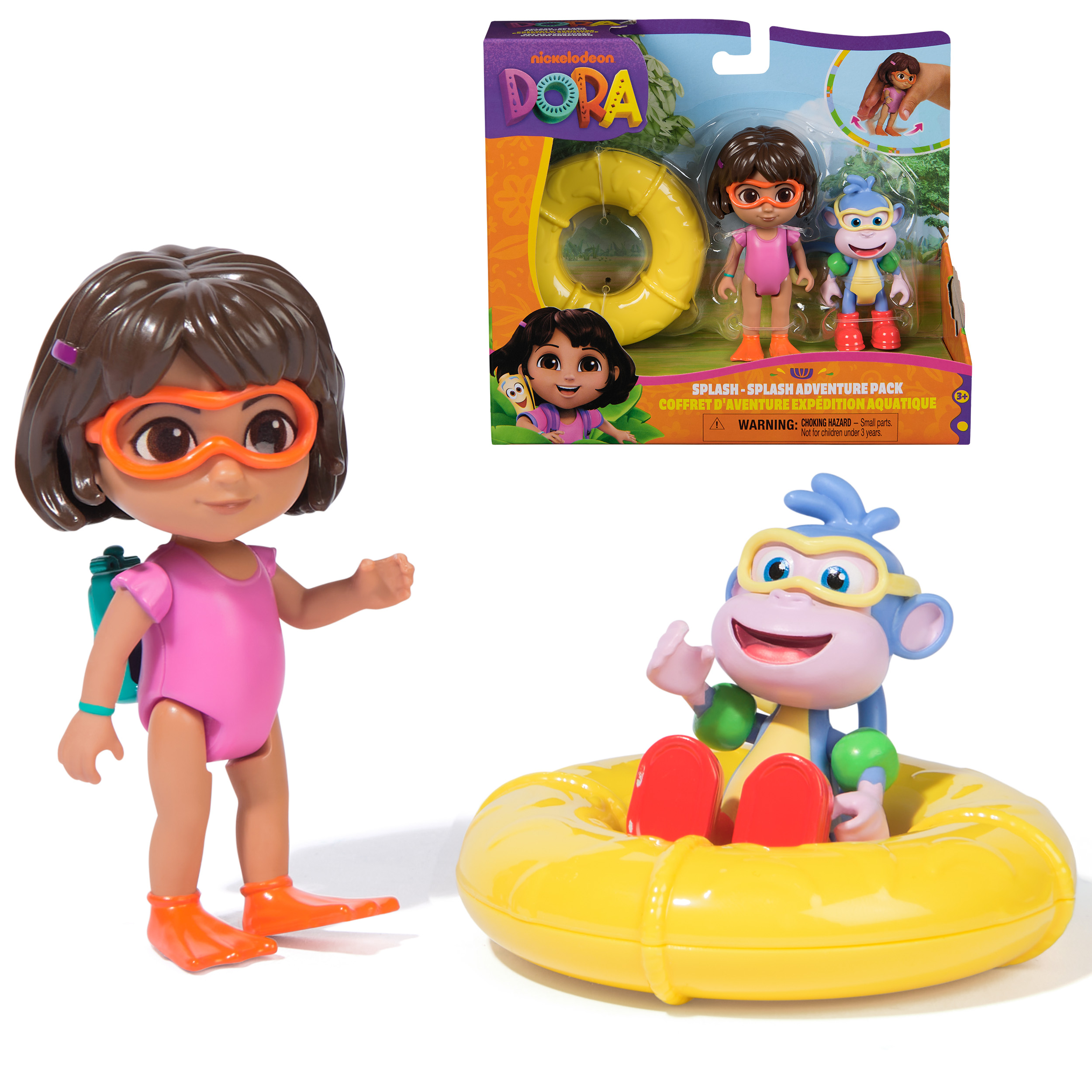 Dora, Splash-Splash Adventure Pack, with Dora & Boots Toy Figures