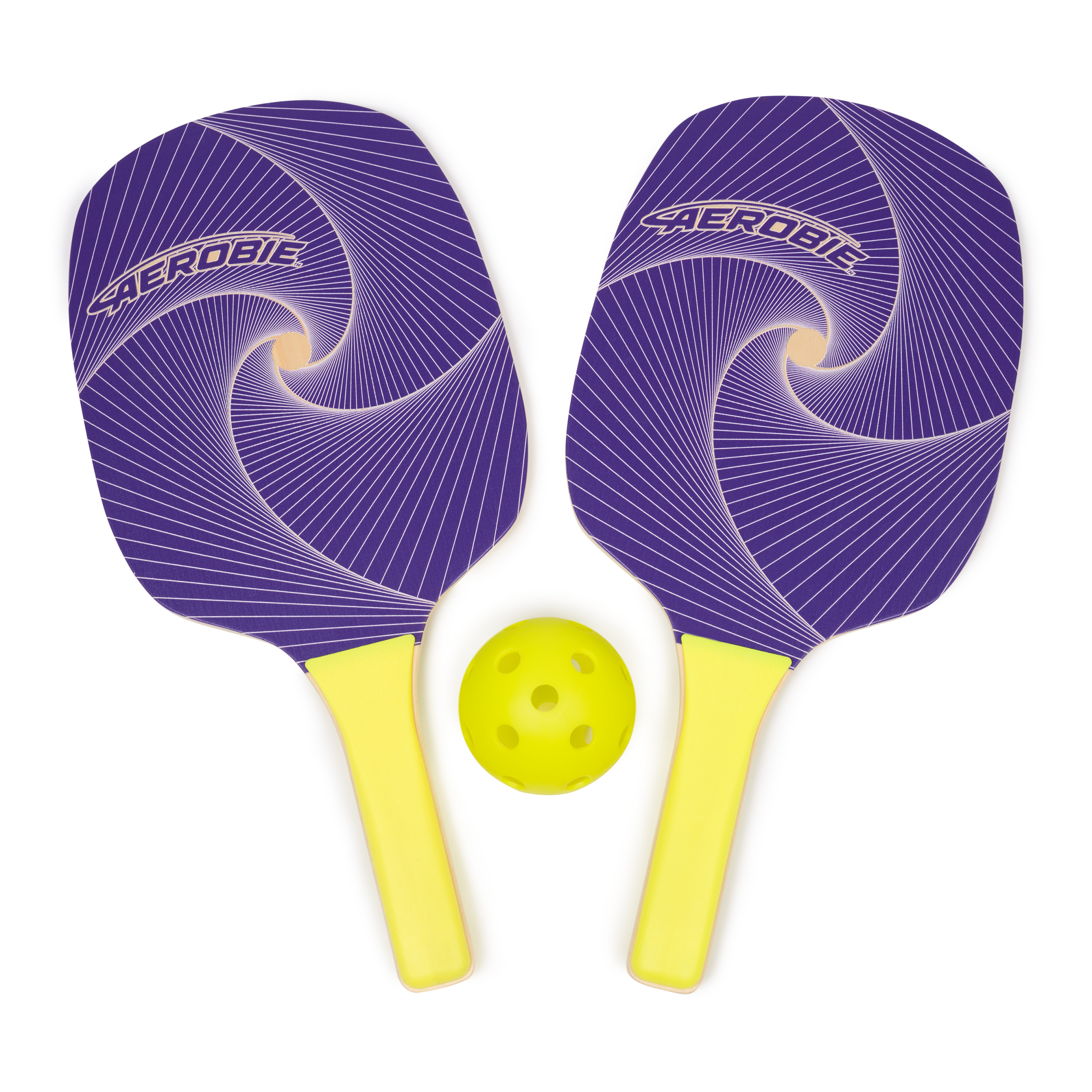 Aerobie Pickleball Set, Pickleball Paddles and Ball for Yard Games