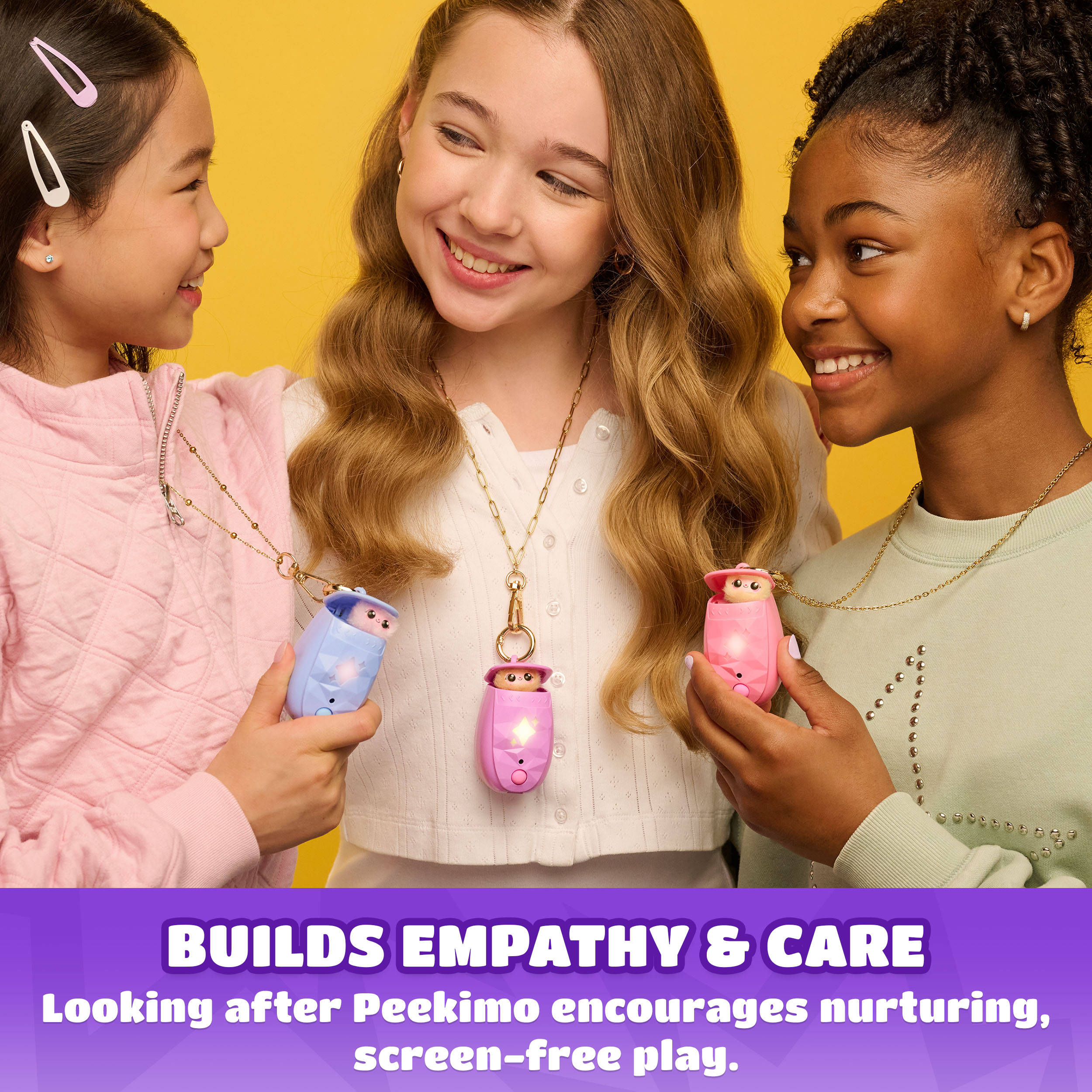 Peekimo, Purple Interactive Pet and Wearable Accessory, Cute