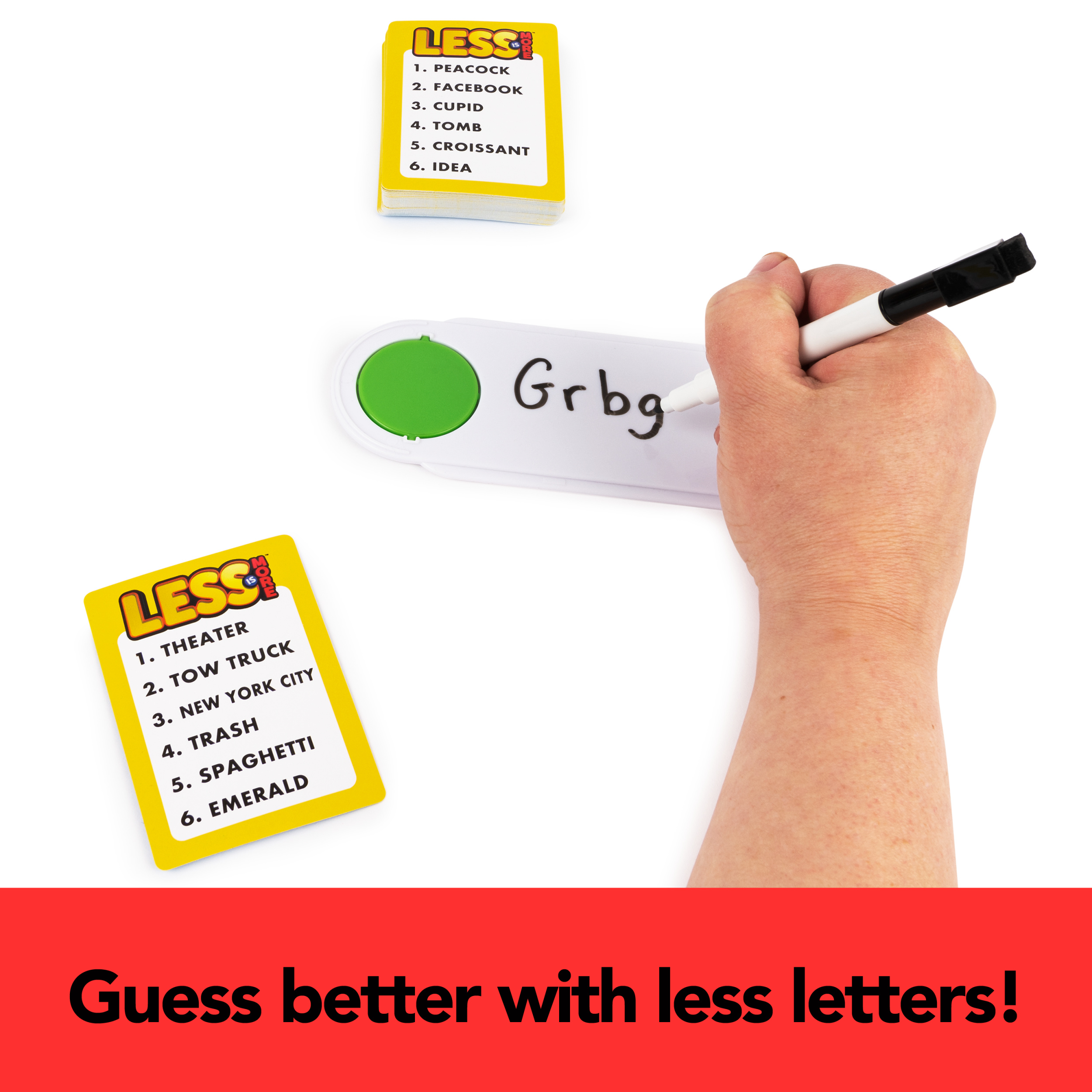 Less Letters Less is More, Party Board Game