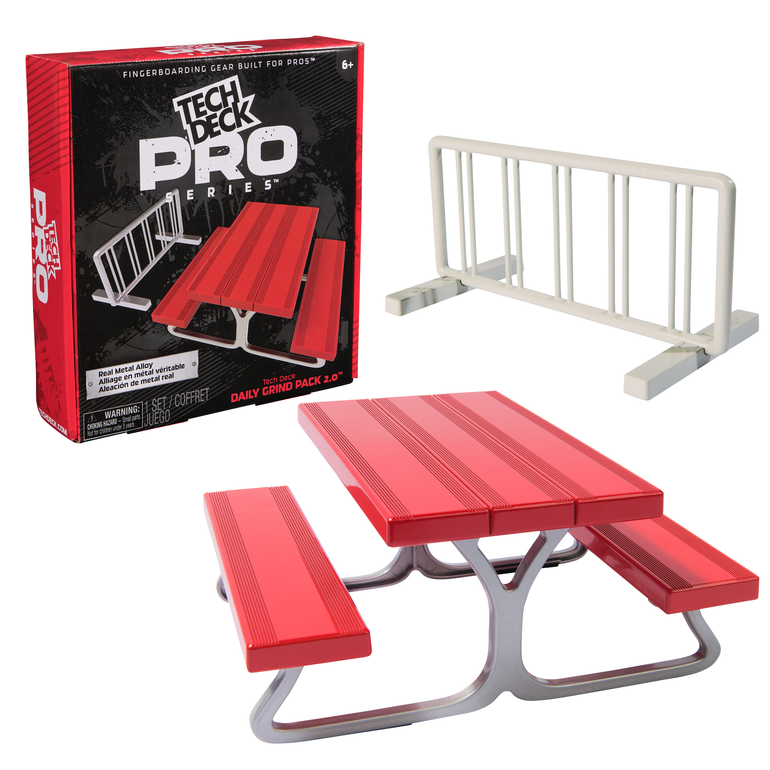 TECH DECK, Pro Series Daily Grind Pack 2.0 with Picnic Table and