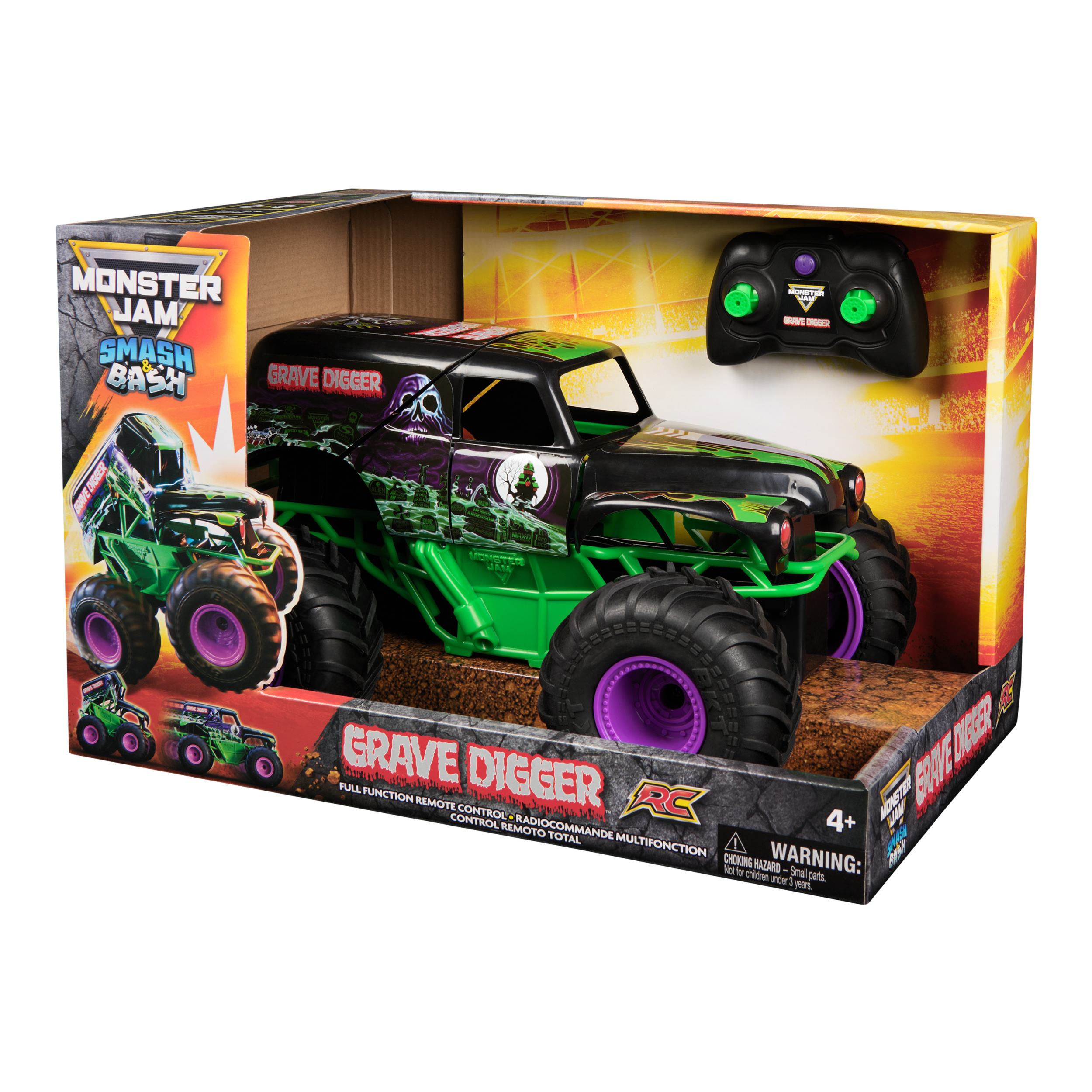 Monster Jam, Official Smash & Bash Grave Digger Remote Control