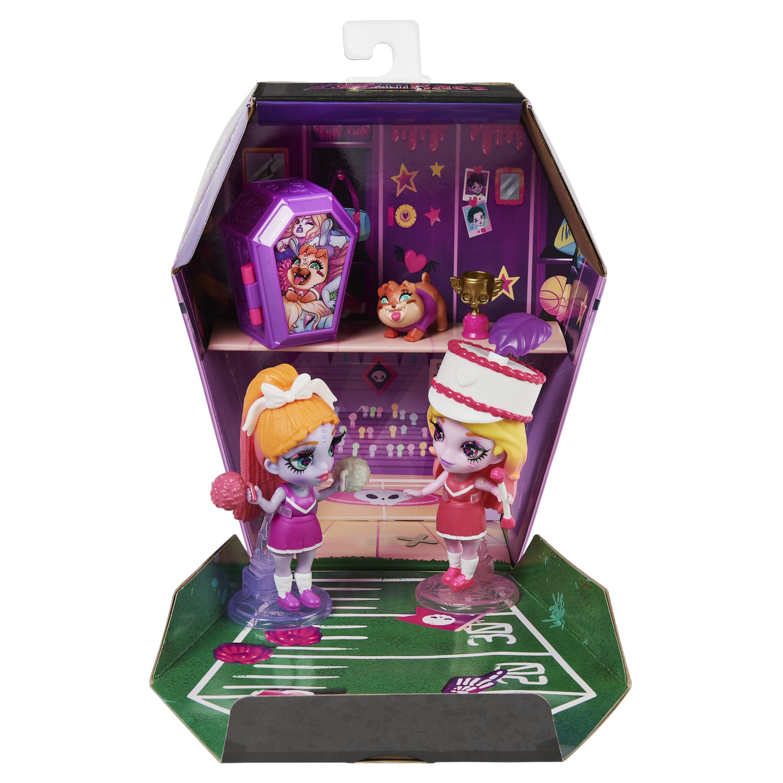 Zombaes Forever Scream Queens Deluxe Zombie Dolls Set with 2 Exclusive 3.5 inch Figures Pet Accessory Girls Gifts Kids Toys for Girls Spin Master