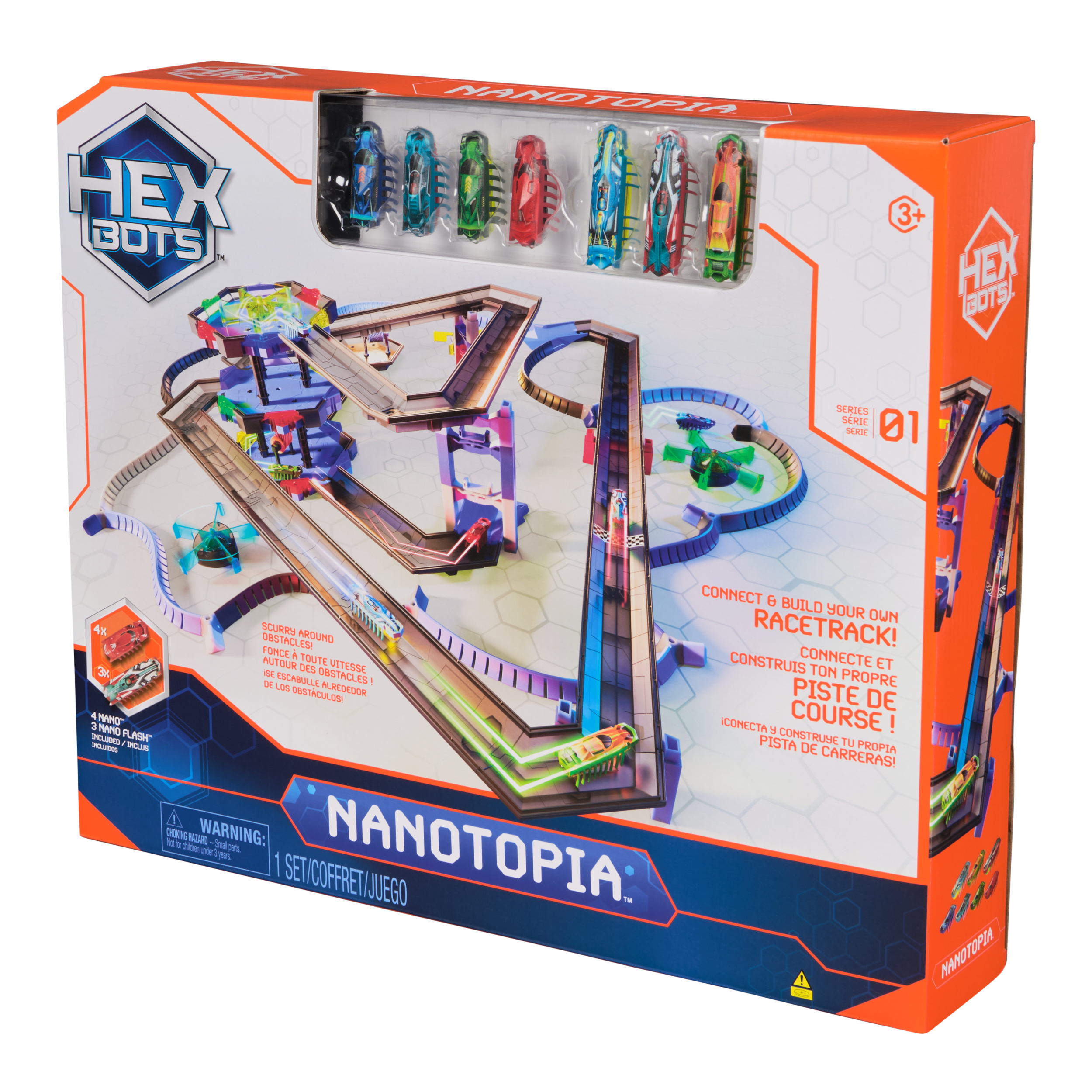 HEX BOTS Nanotopia, Sensory Toys for Kids & Cats with Over 130 Pieces ...