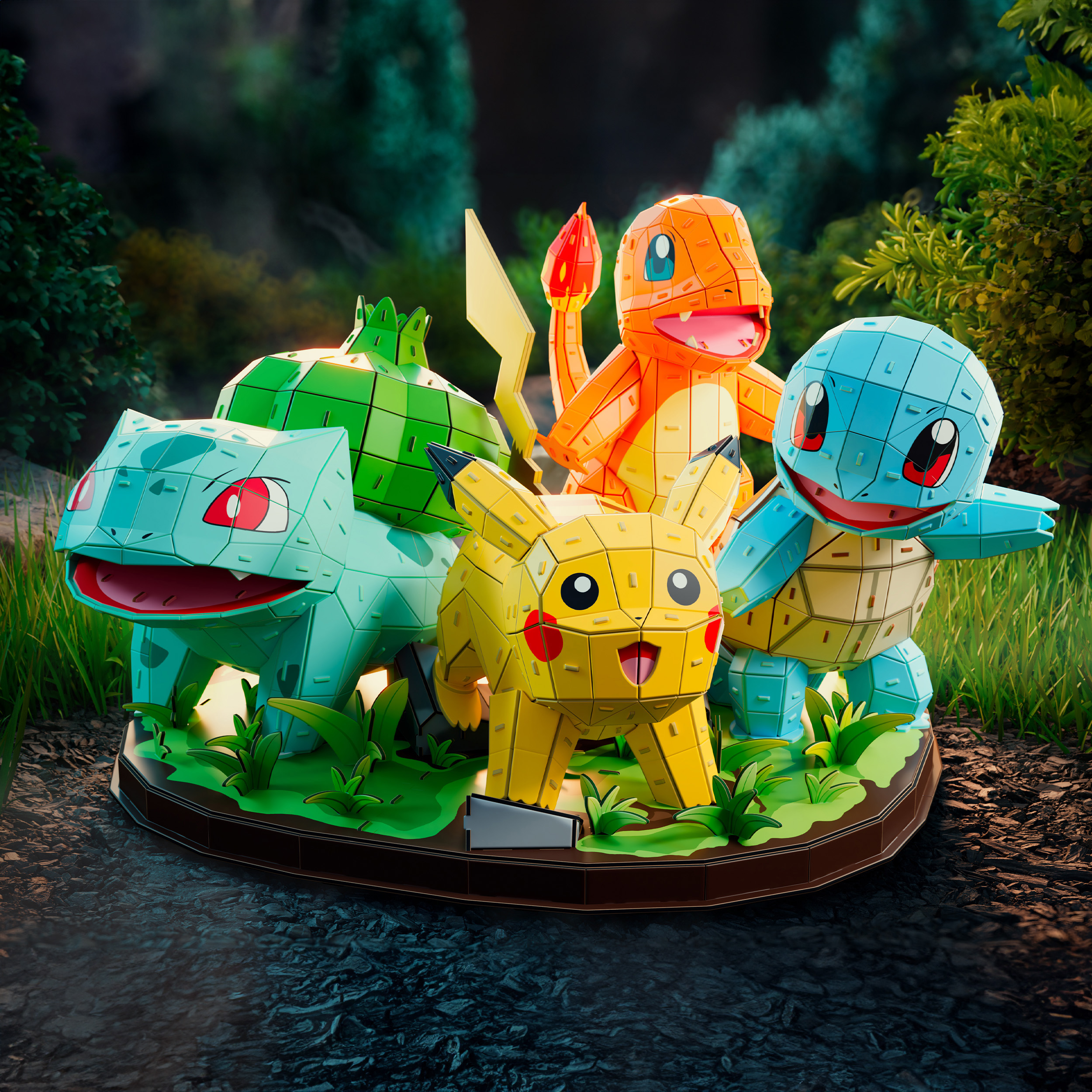 4D Build, Pokémon Starter Set 3D Model Kit, Costco Exclusive, 716