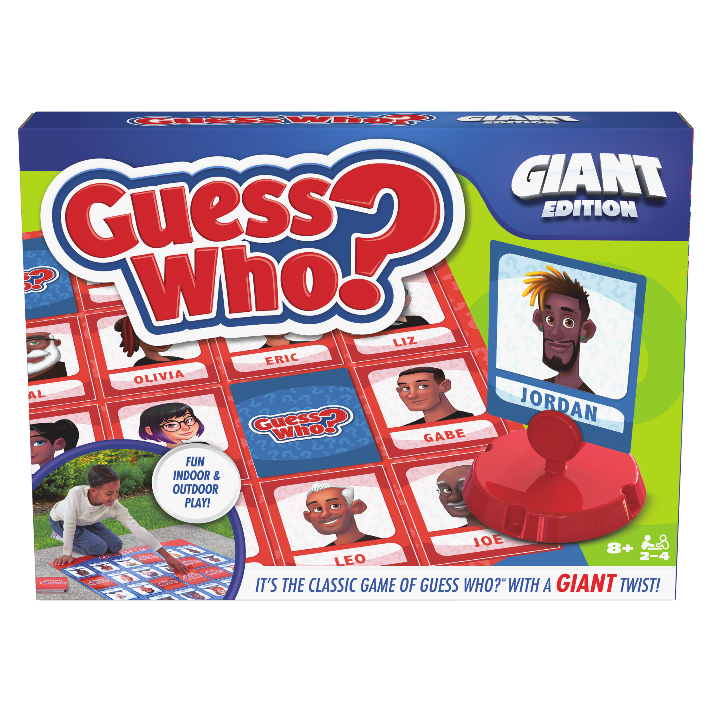 Spin Master Games Guess Who Giant Edition Game Family Board Games Indoor Outdoor Games Kids Games Christmas Gifts for Kids for Ages 6 Spin Master