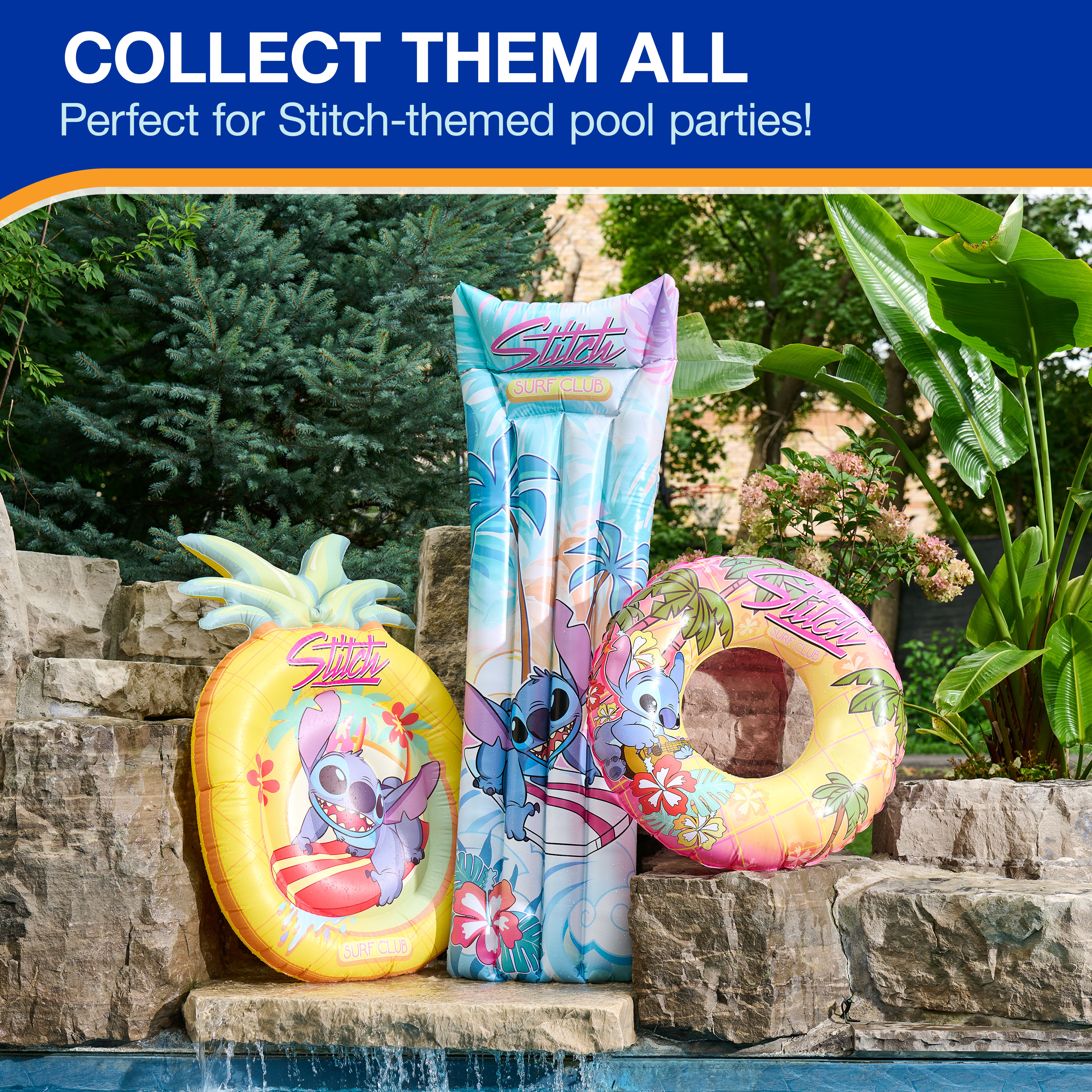 Swimways Stitch Suntanner Pool Float Inflatable Pool Floats Kids Pool Toys Swimming Pool Accessories Beach Essentials for Teens Aged 14 Up Spin Master