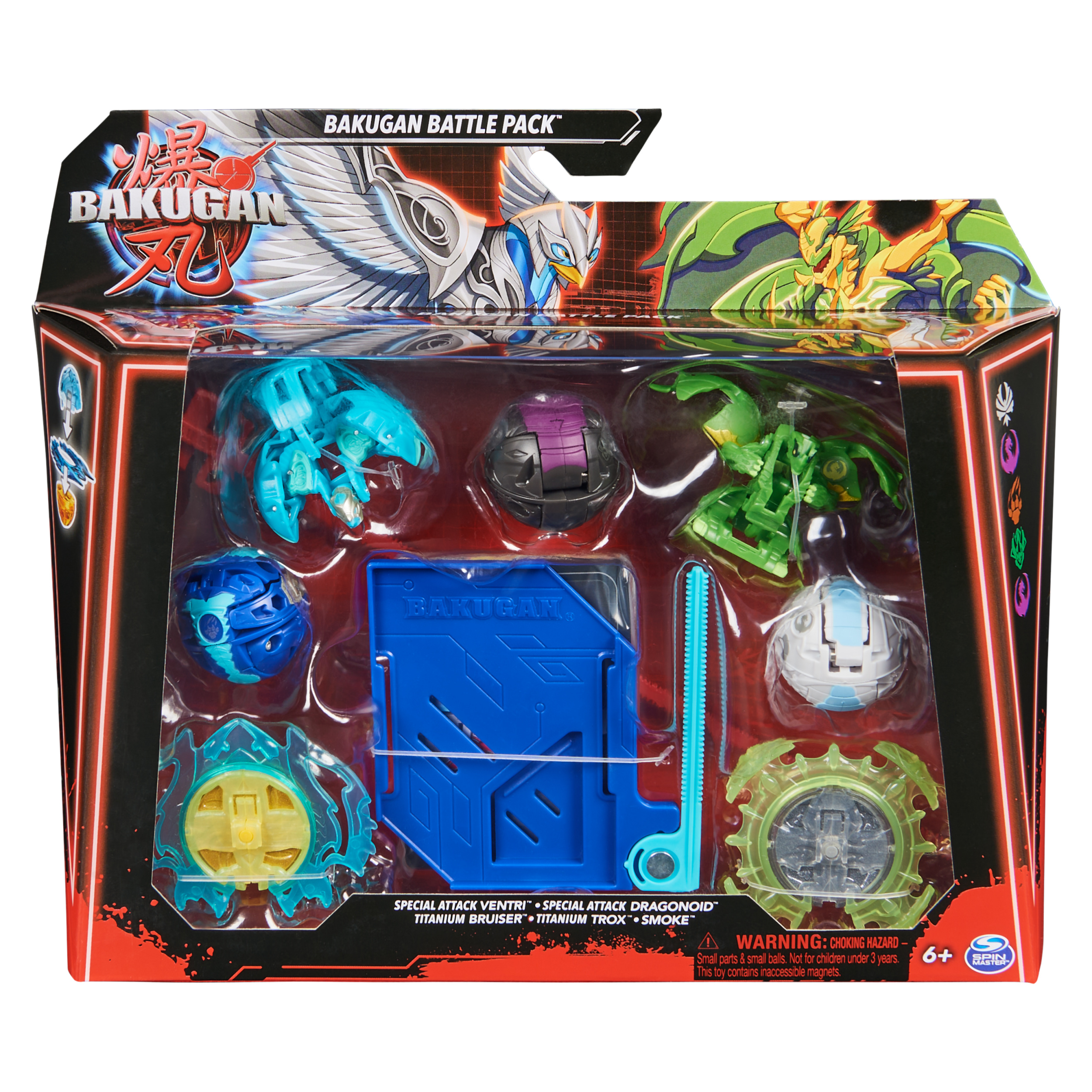 Bakugan Battle 5-Pack, Special Attack Ventri, Dragonoid, Bruiser