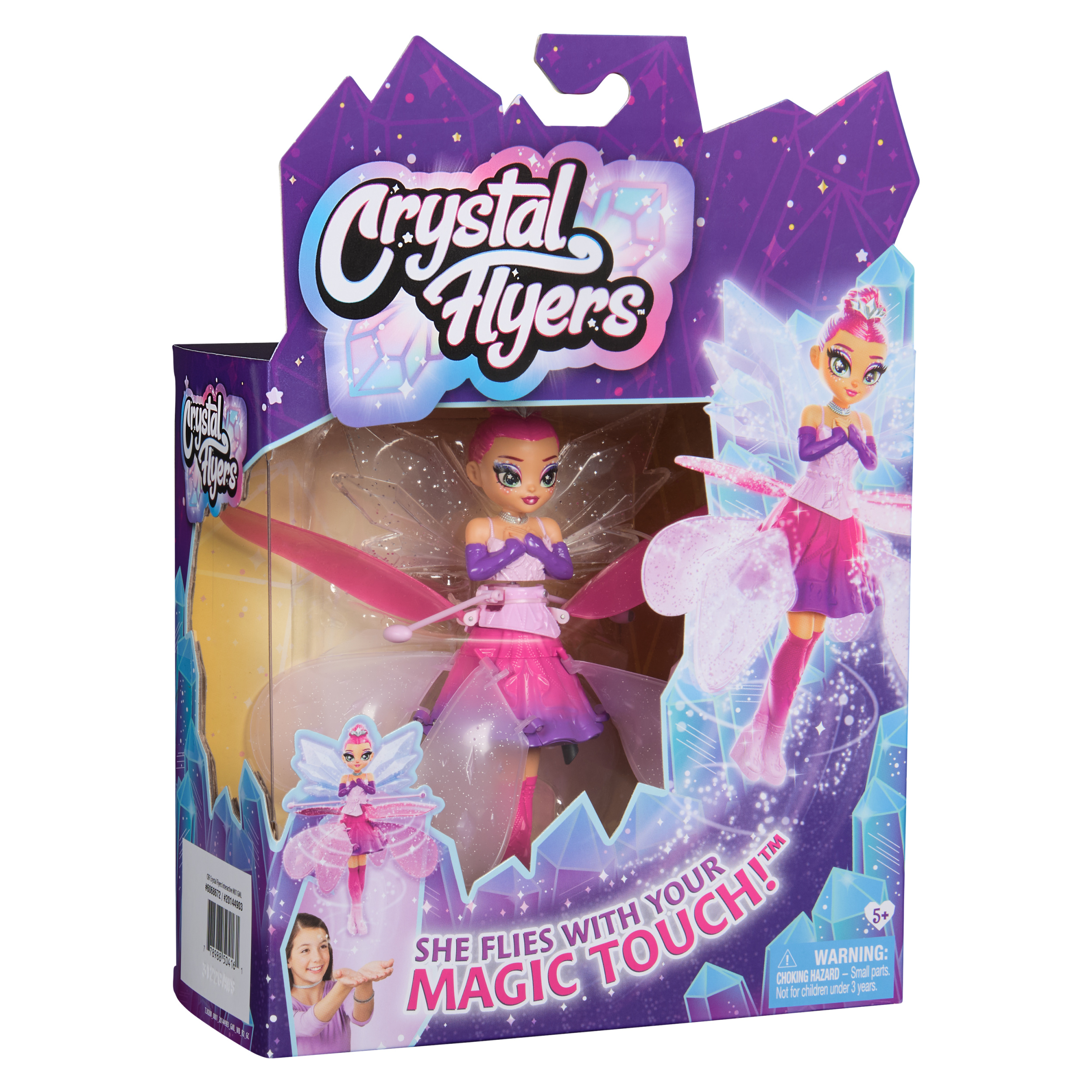 Crystal Flyers Magical Flying Doll with Crystal Wings Interactive Kids Toys for Ages 5 and up Spin Master