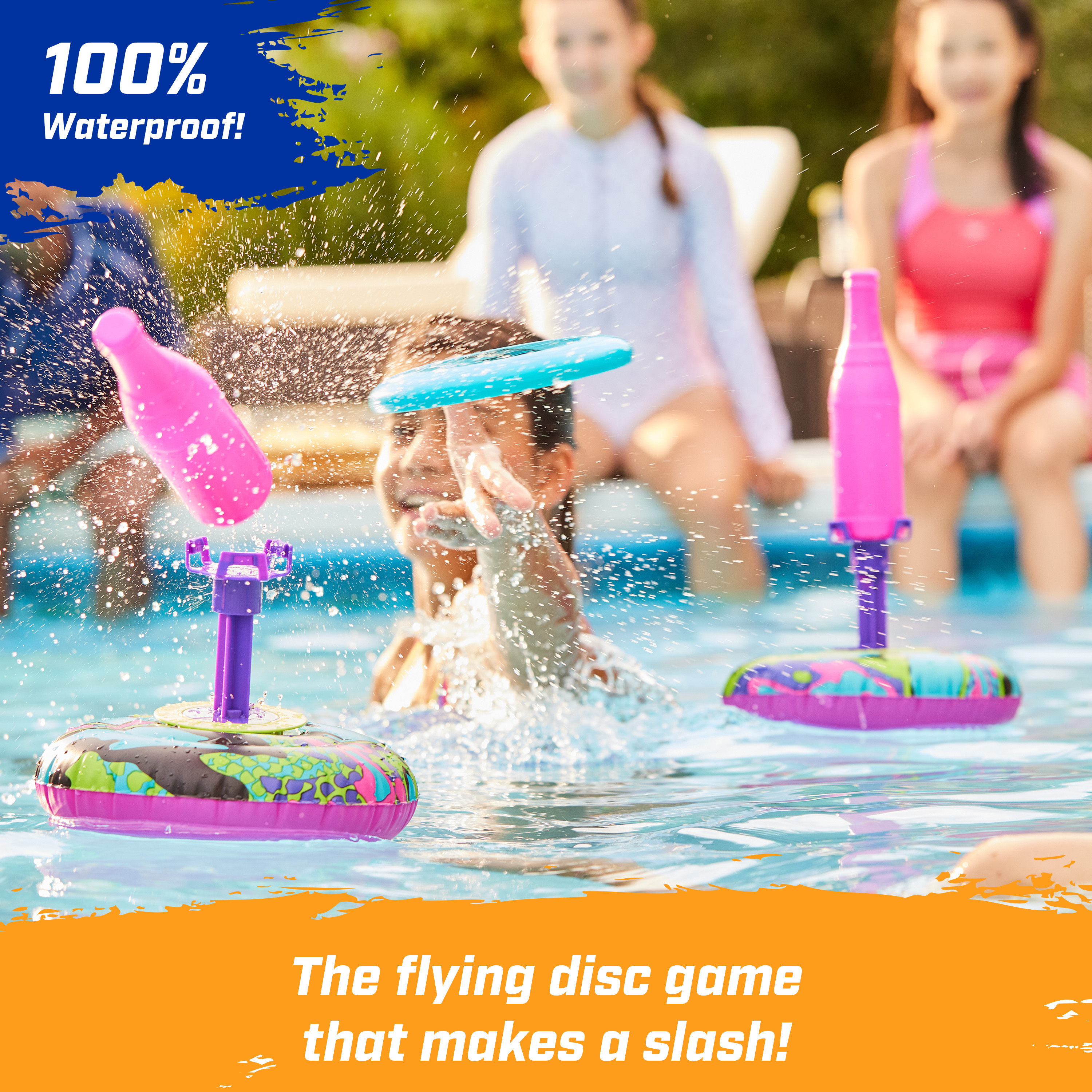 Swim Pool Games - Swimways - SquiDivers New 12059 : SwimWays Poolside Basketball Game : Toys \u0026 Games