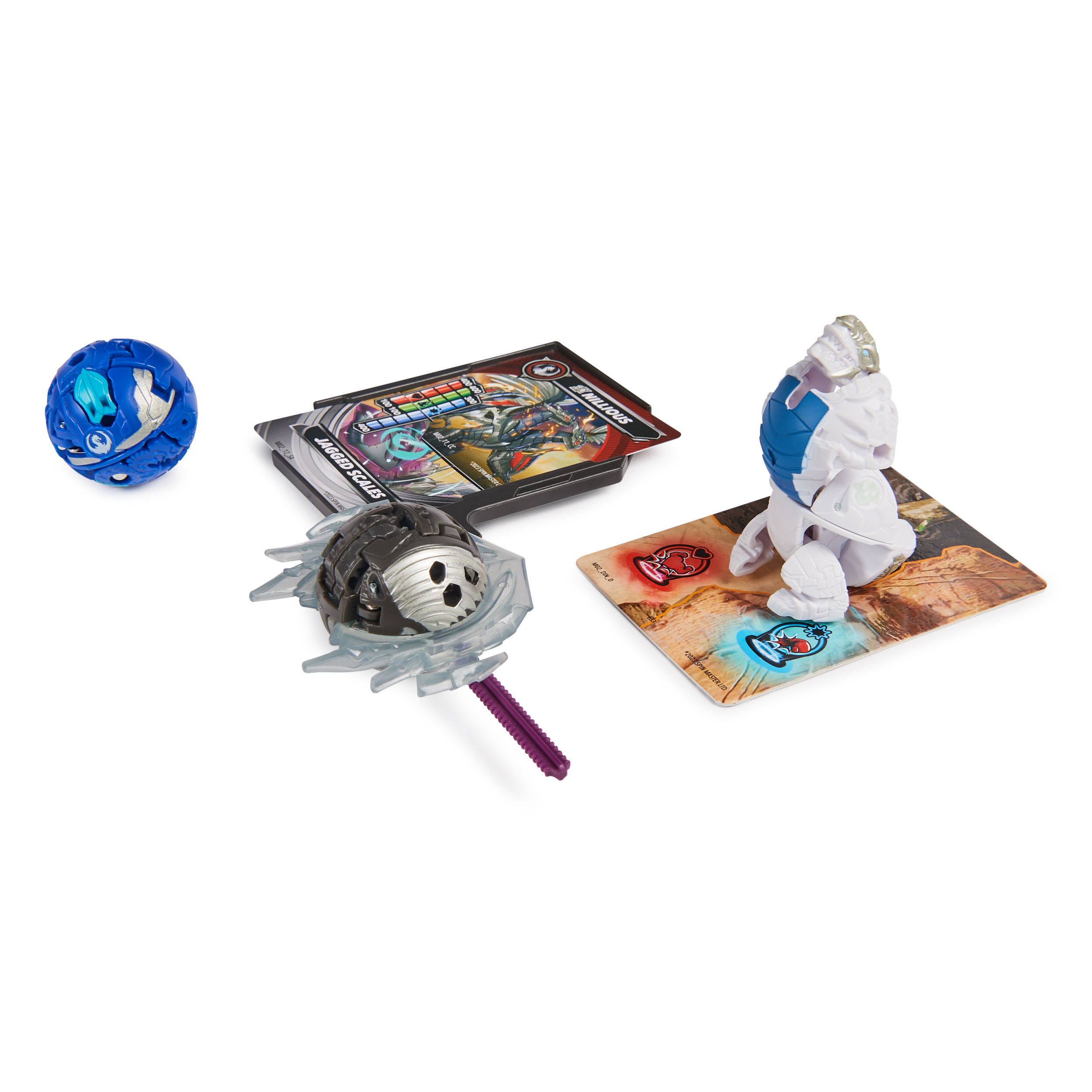 Bakugan Starter 3 Pack Special Attack Bruiser Dragonoids Hammerhead and Nillious Customizable Spinning Action Figures and Trading Cards Kids Toys for Boys and Girls 6 and up Spin Master