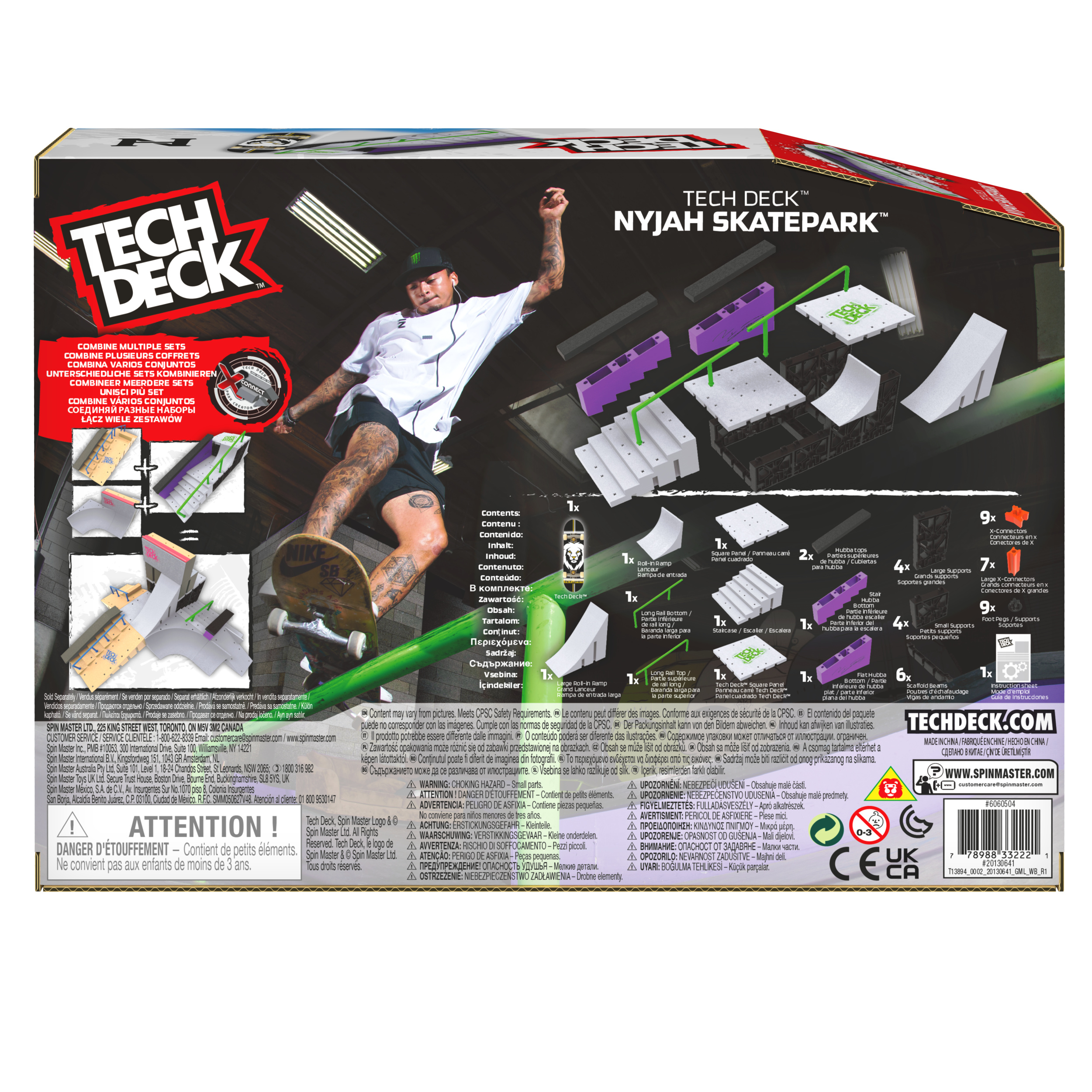 Tech Deck, Nyjah Huston Skatepark Playset | Spin Master