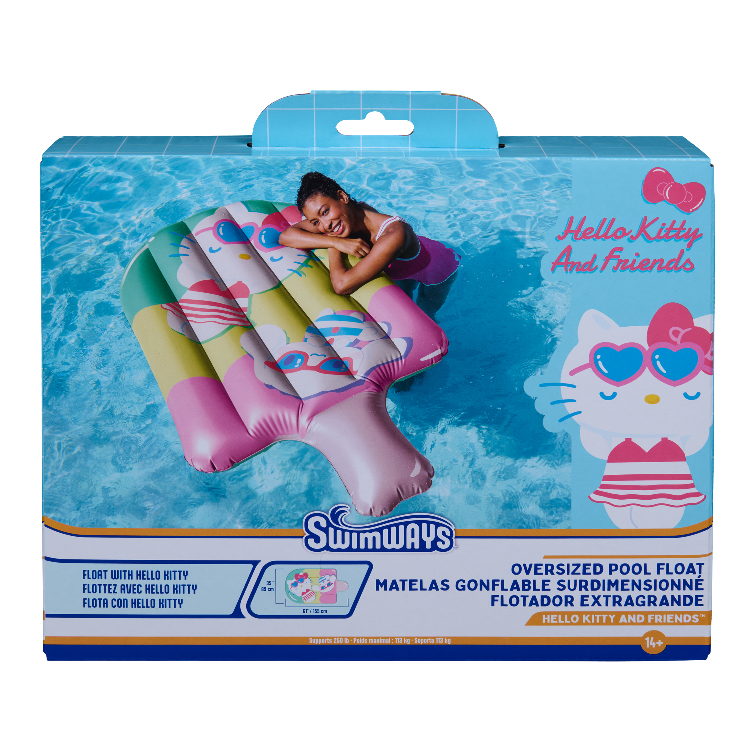 Oversize Float SwimWays Hello Kitty and Friends Oversized Pool Float, Floatie for Kids ...