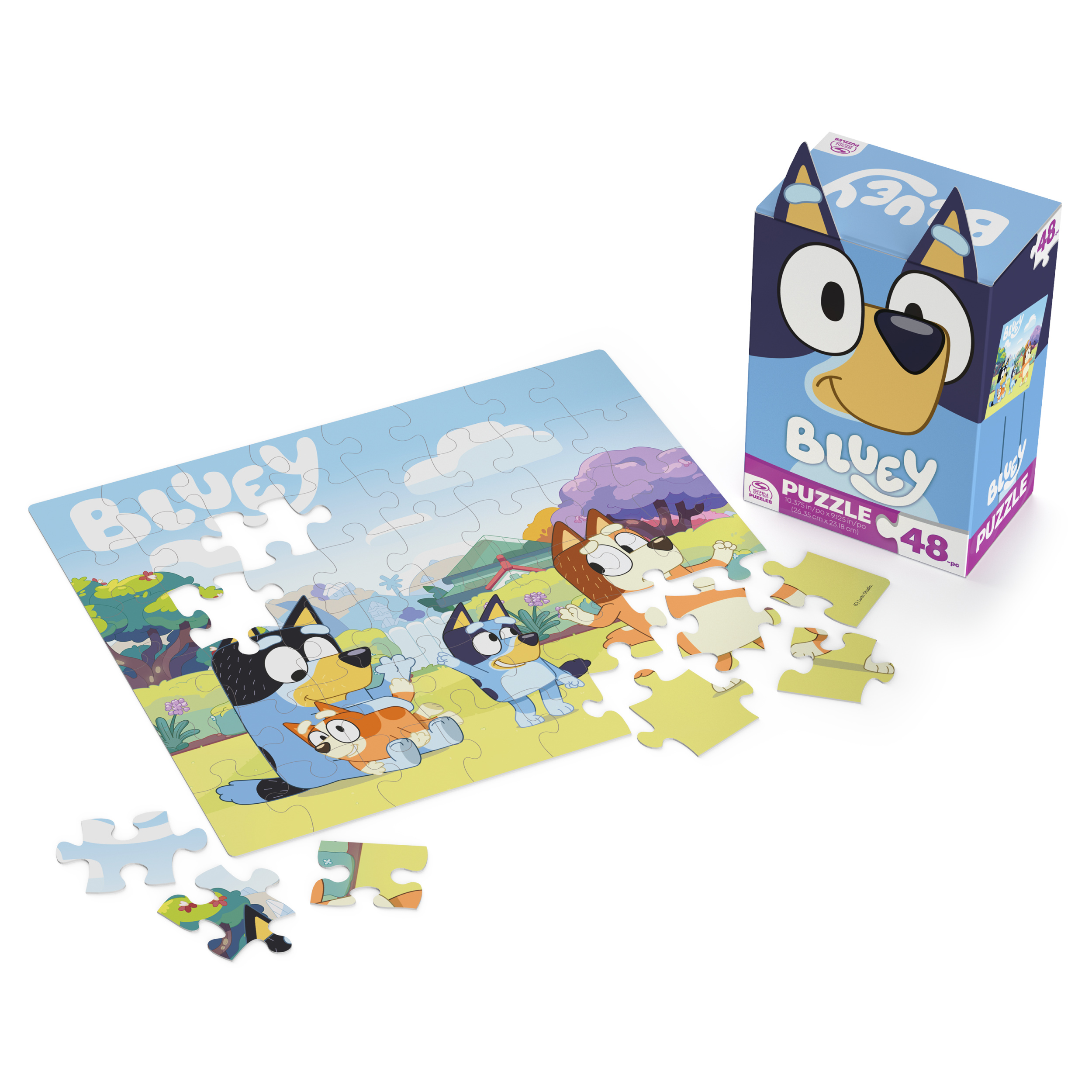 Bluey, 48-Piece Jigsaw Puzzle with Cute Ear Gift Box Bingo