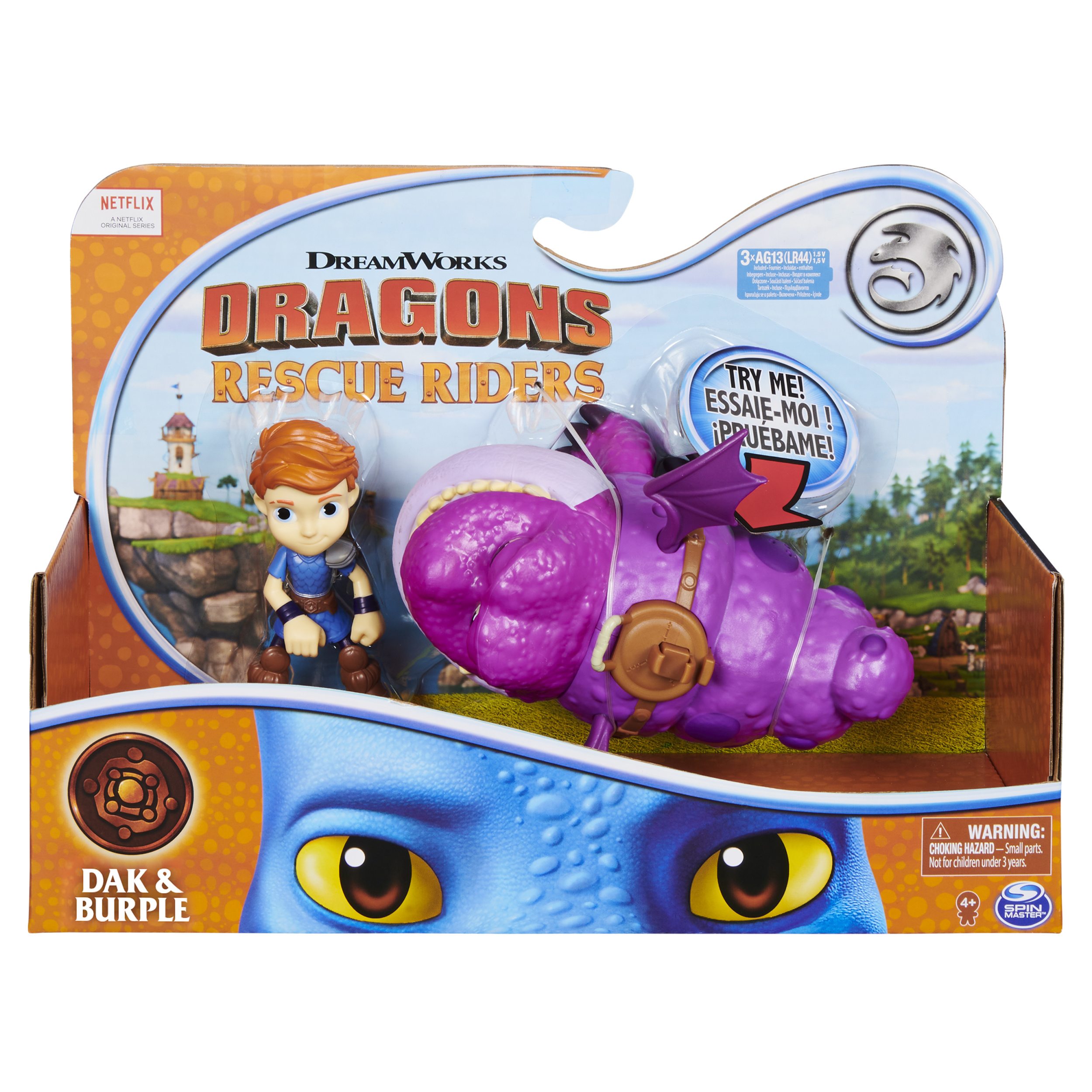 DreamWorks Dragons Rescue Riders, Burple and Dak, Dragon and Viking ...