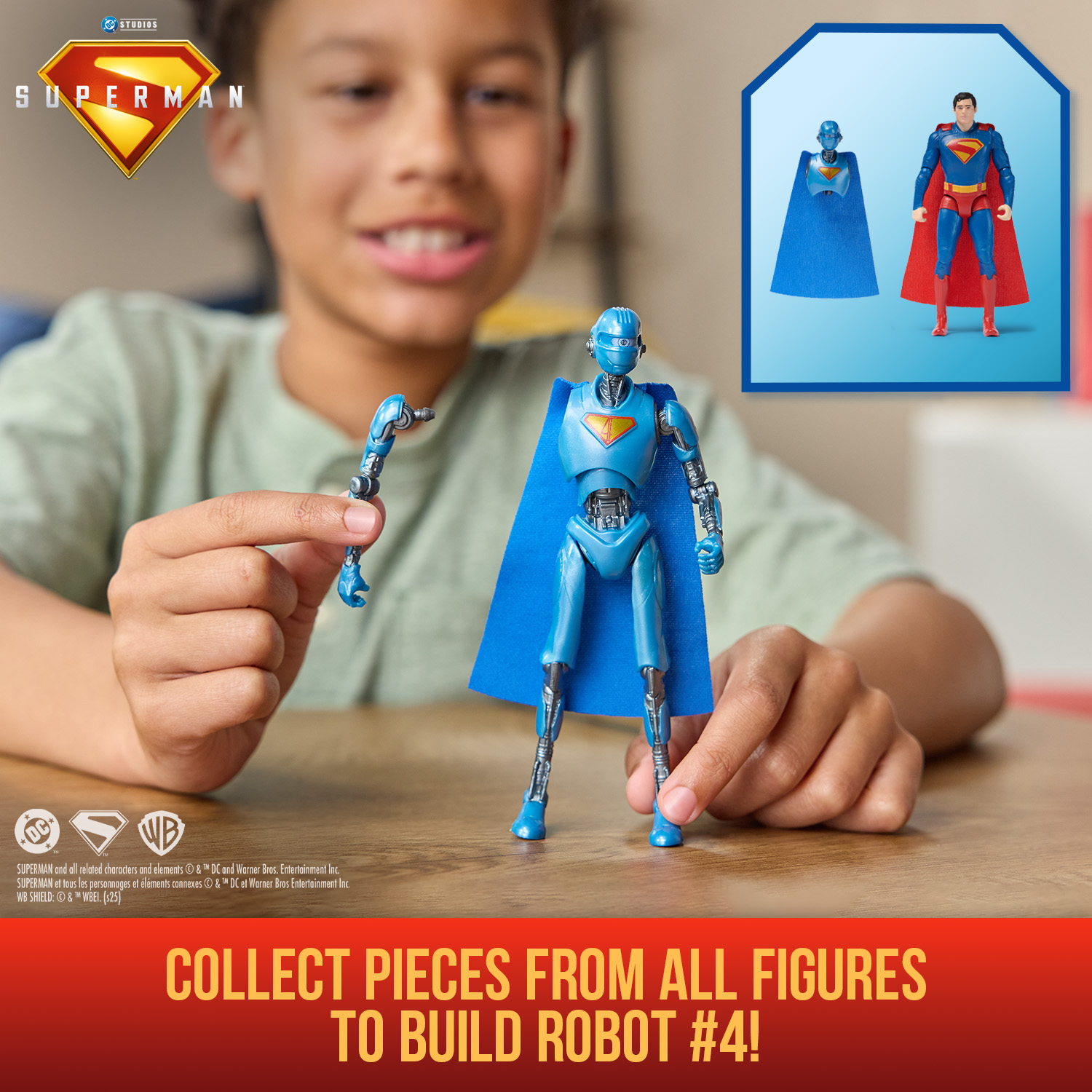 DC Comics, SUPERMAN 6-Inch Action Figure, Authentic SUPERMAN