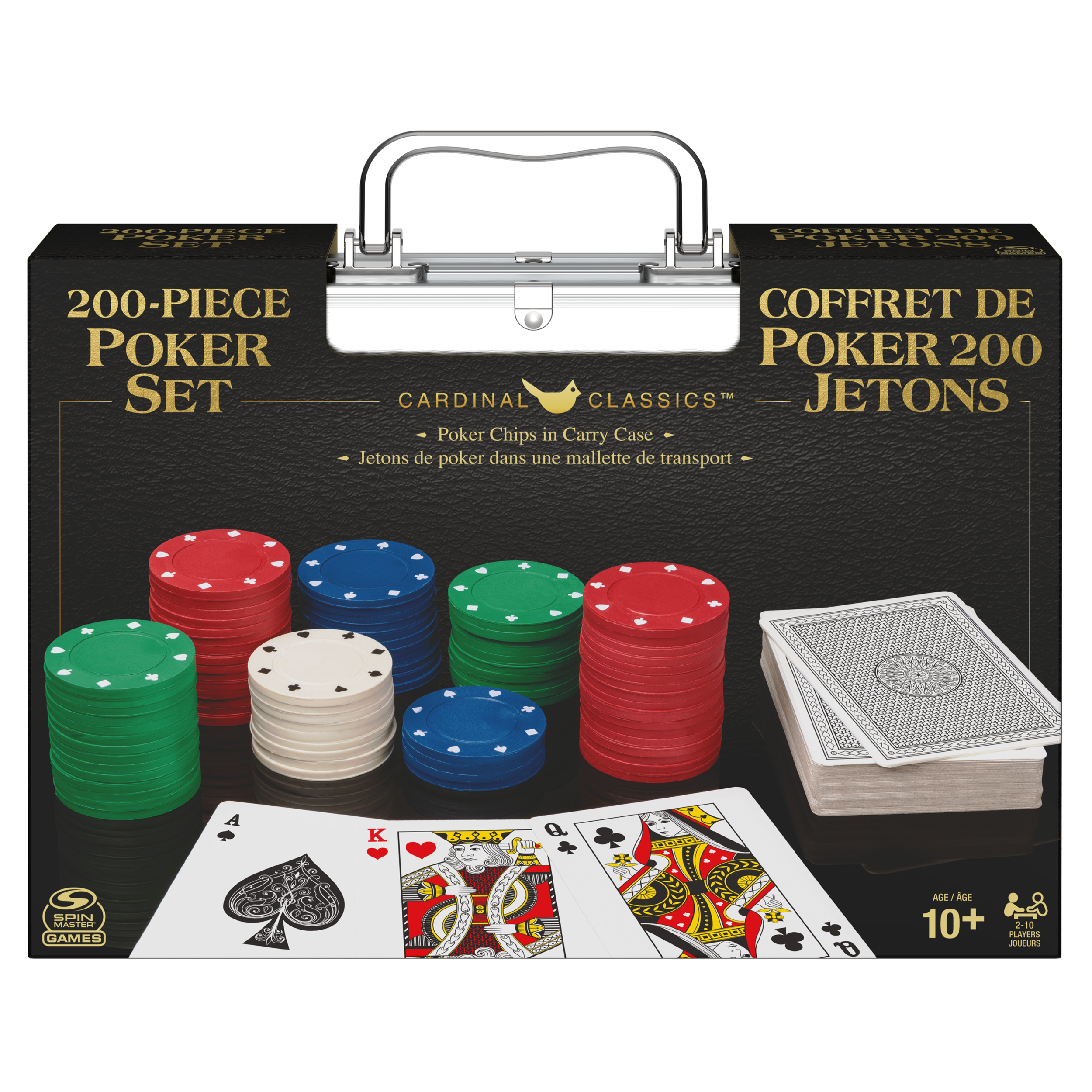 200-Piece Poker Set in Aluminum Case | Spin Master