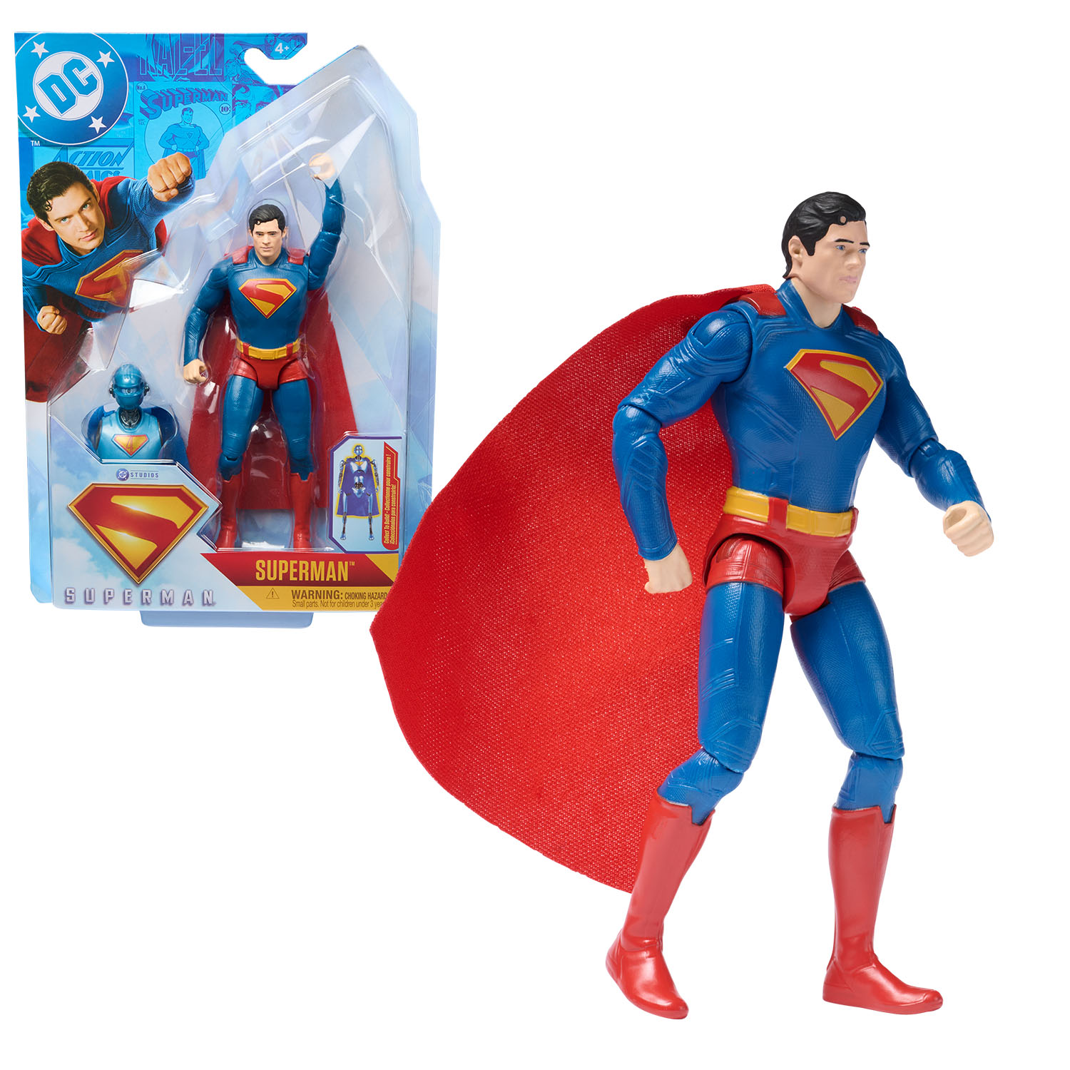 スーパーマン スピンマスター 6インチ アクション フィギュア dc アメトイ DC Comics, SUPERMAN 6-Inch Action Figure, Authentic SUPERMAN