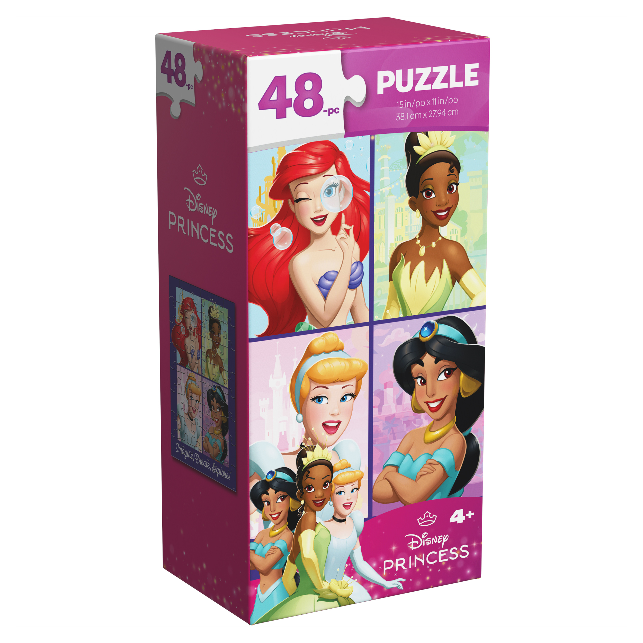Disney - Disney 詰め合わせ Disney Princess, 48-Piece Jigsaw Puzzle Toys for Kids Tower