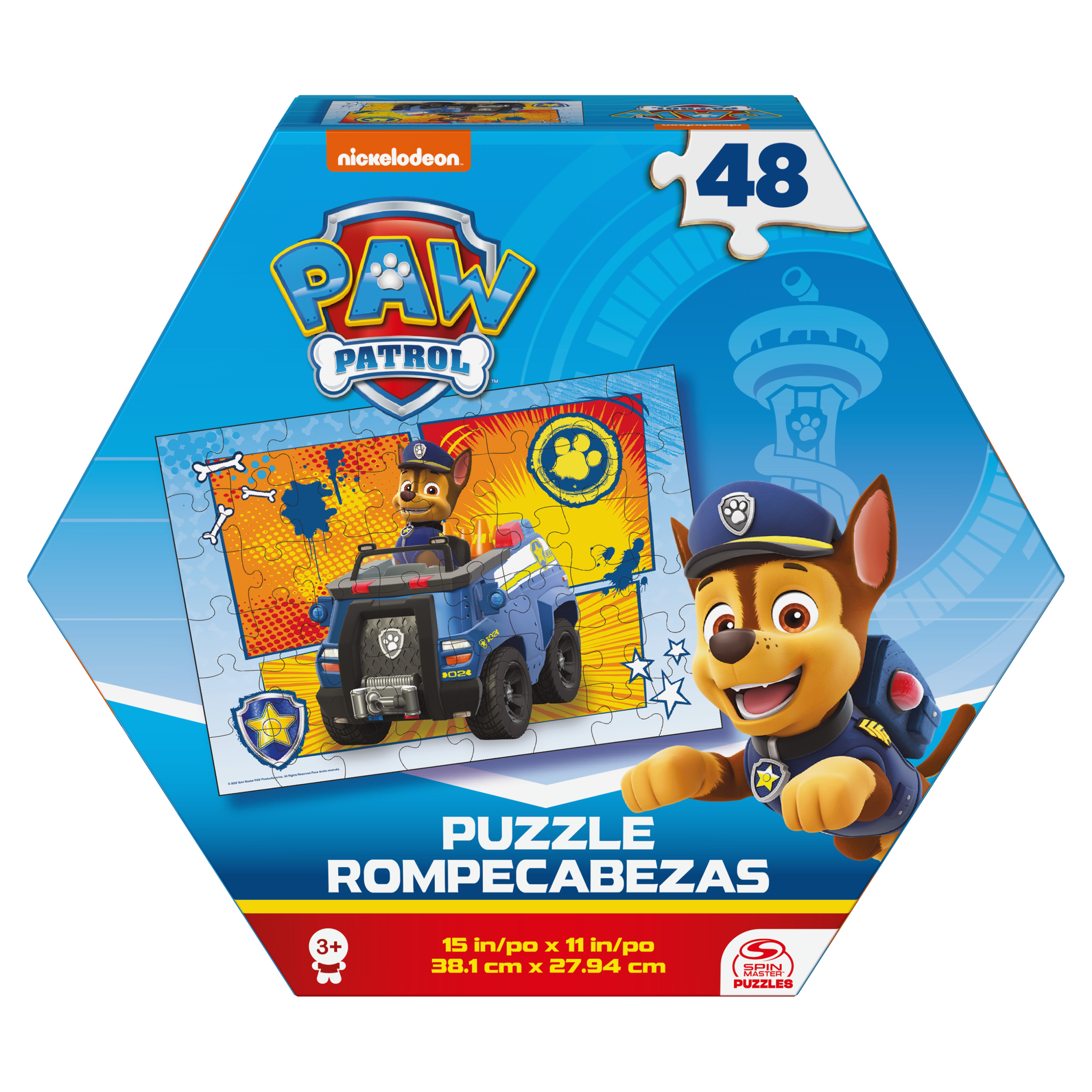 PAW Patrol, 48-Piece Jigsaw Puzzle Chase in Police Cruiser