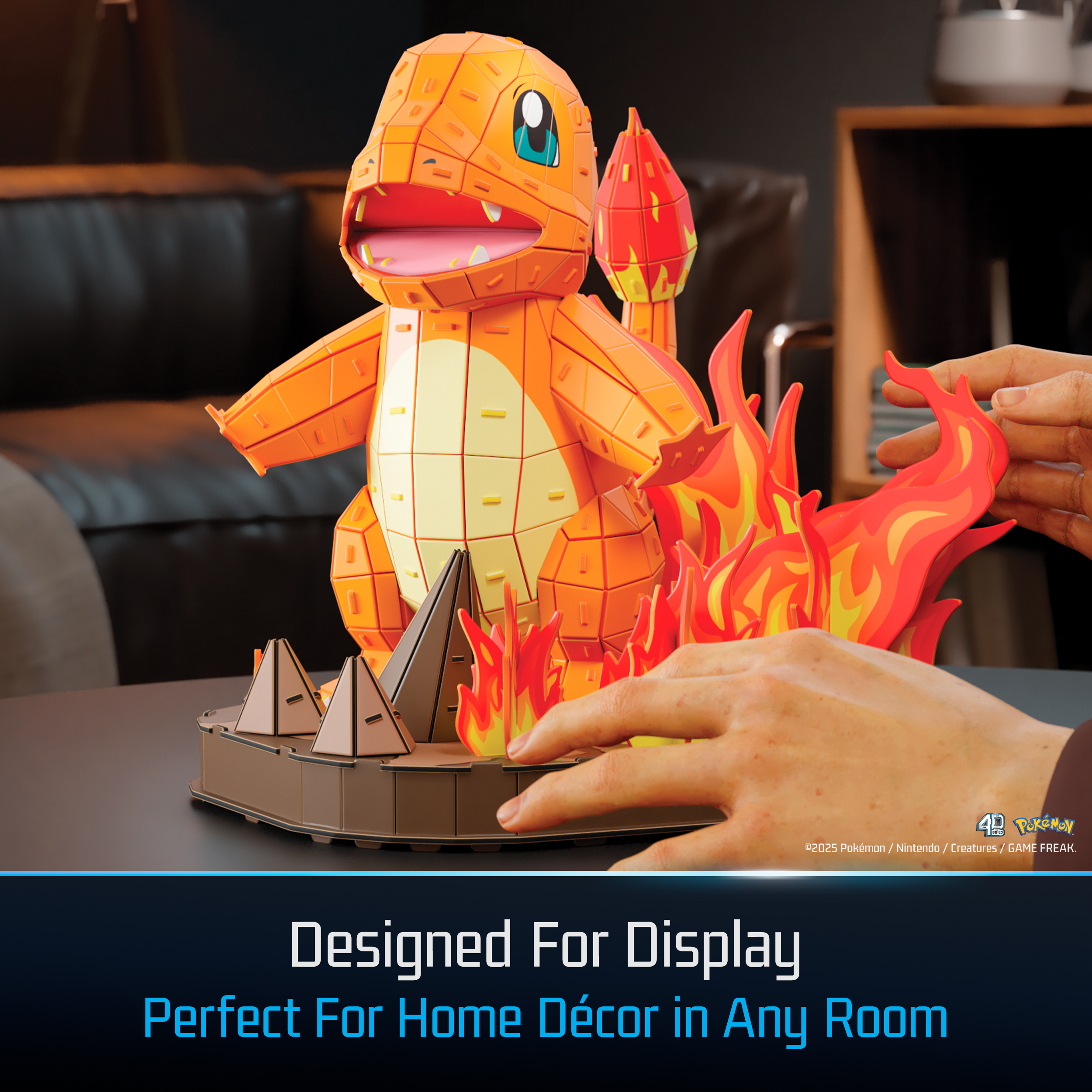 4D Build, Pokémon Charmander 3D Model Kit, Pokémon Figure, Kanto First ...