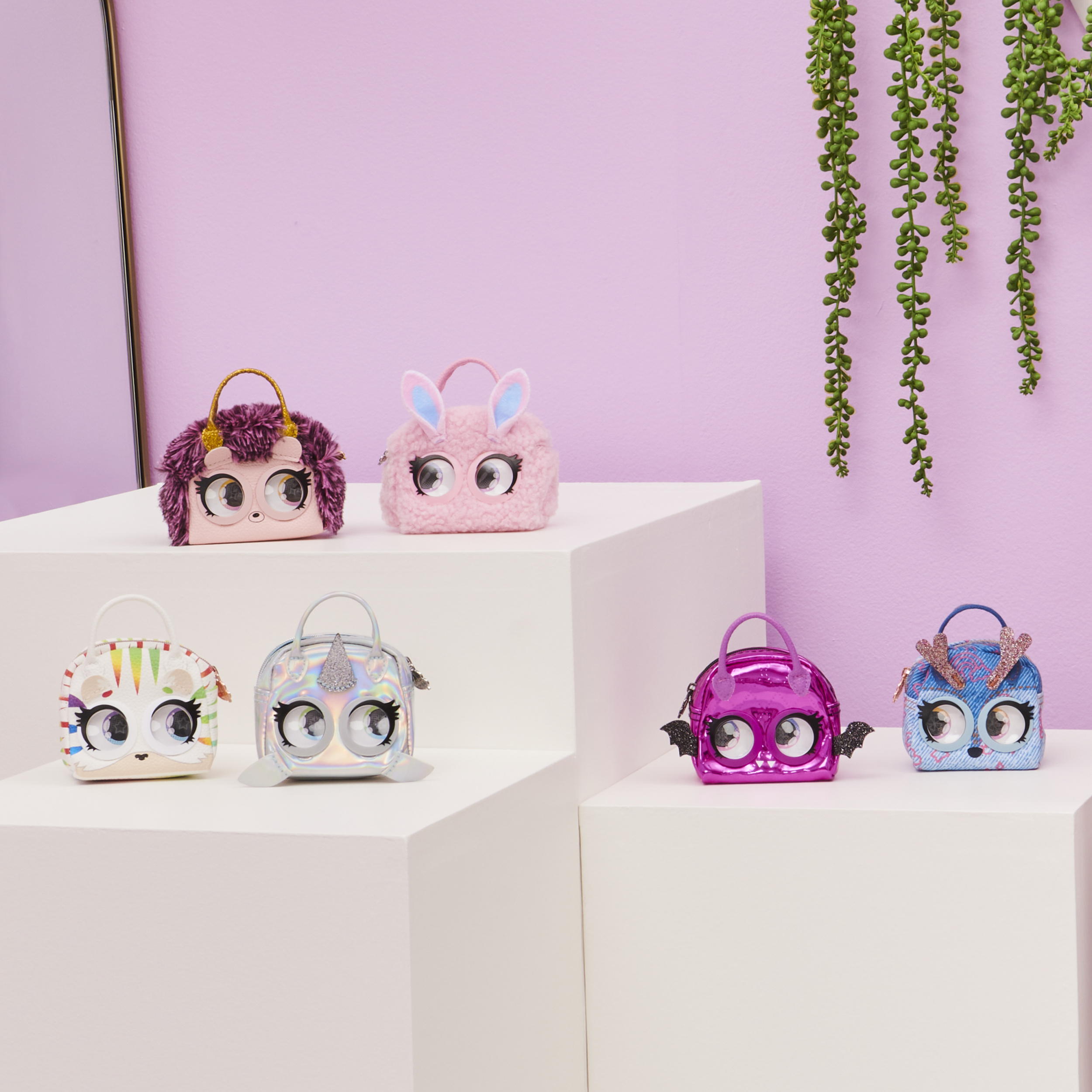 Purse Pets Micros, Edgy Hedgy Hedgehog & Narwow Narwhal Mini Purse