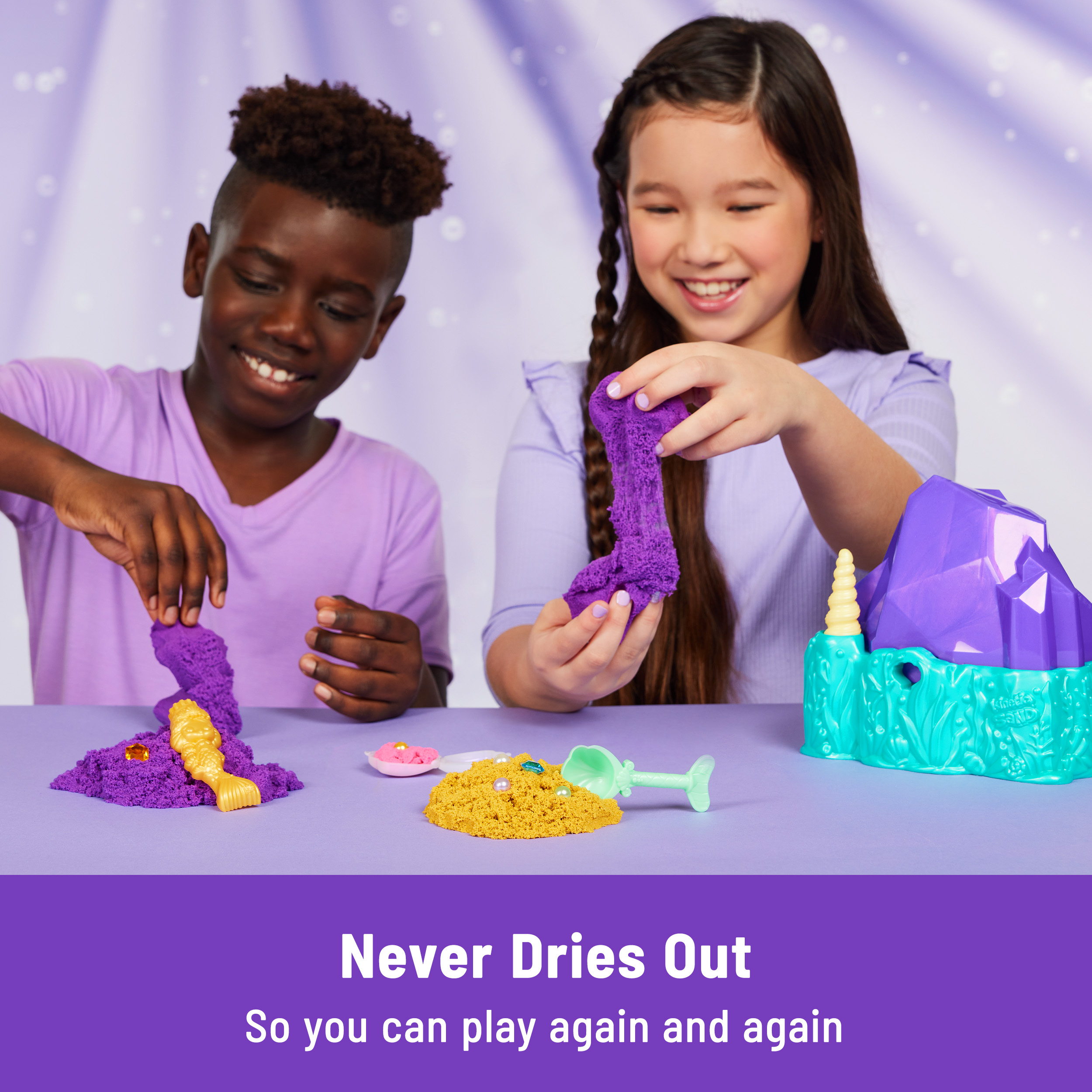 Kinetic Sand Mermaid Crystal Playset Spin Master