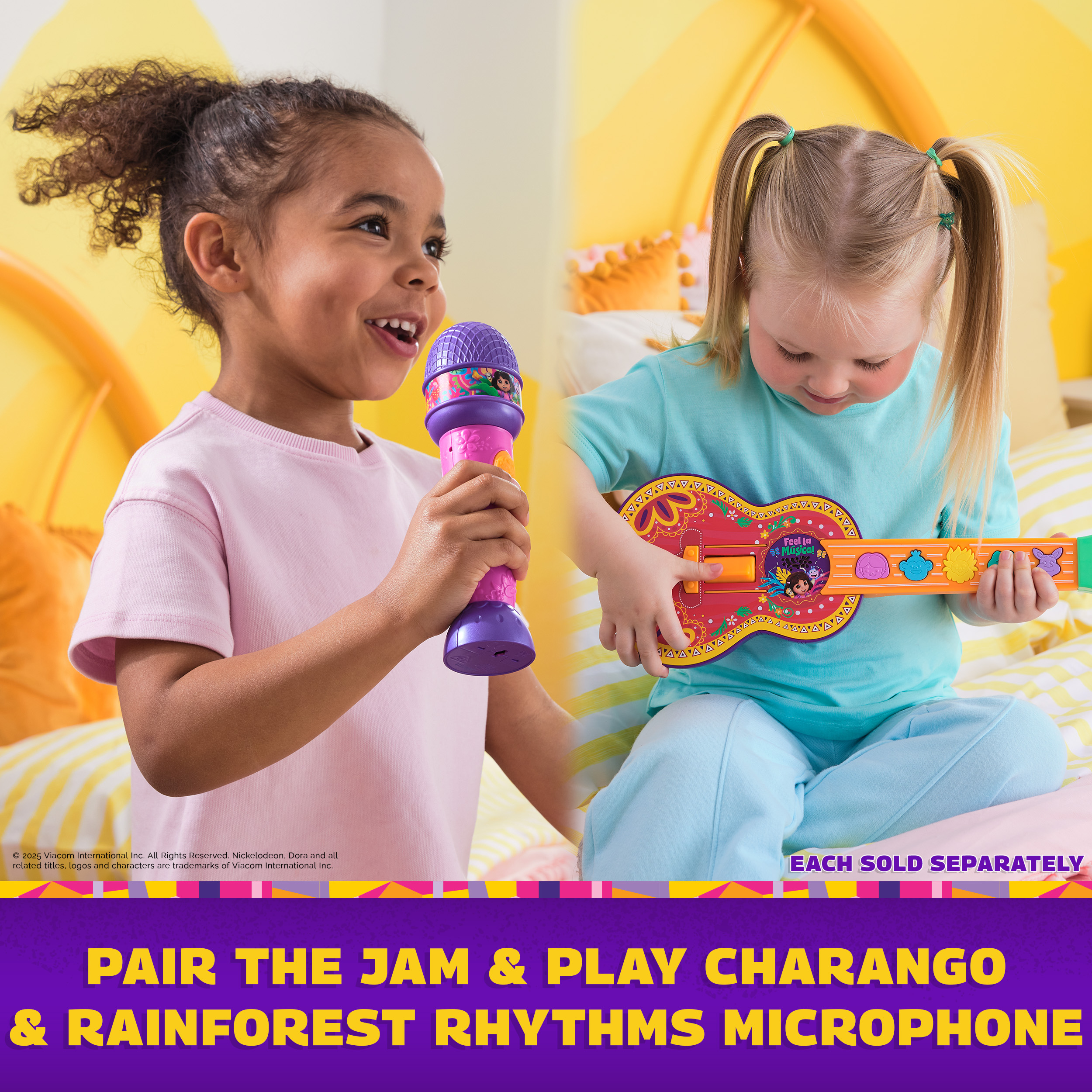 Dora, Jam & Play Charango, Toy Guitar for Kids with Music