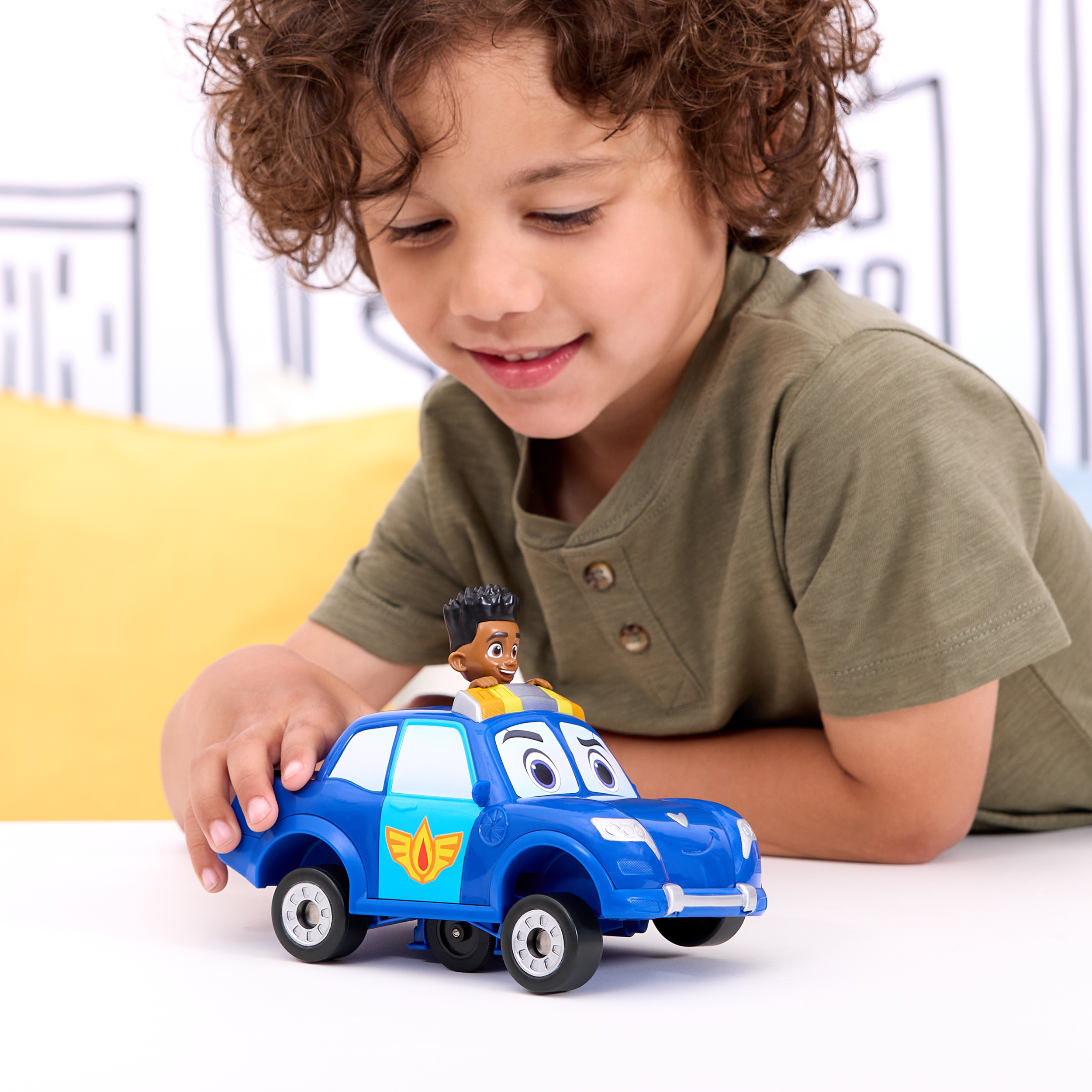 Disney Junior Firebuds Jayden and Piston Toy Car with Pull Back Feature and Donut Drift Action Kids Toys for Boys and Girls Ages 3 and Up Spin Master