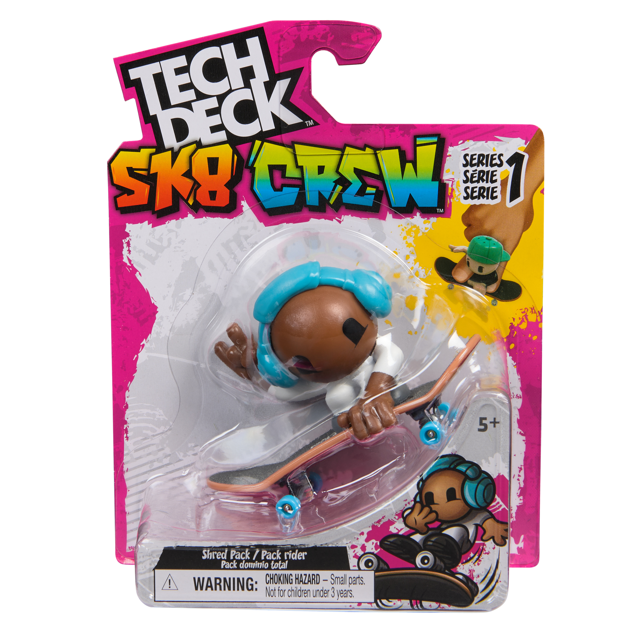 Tech Deck Sk8 Crew, Exclusive Fingerboard with Assistive