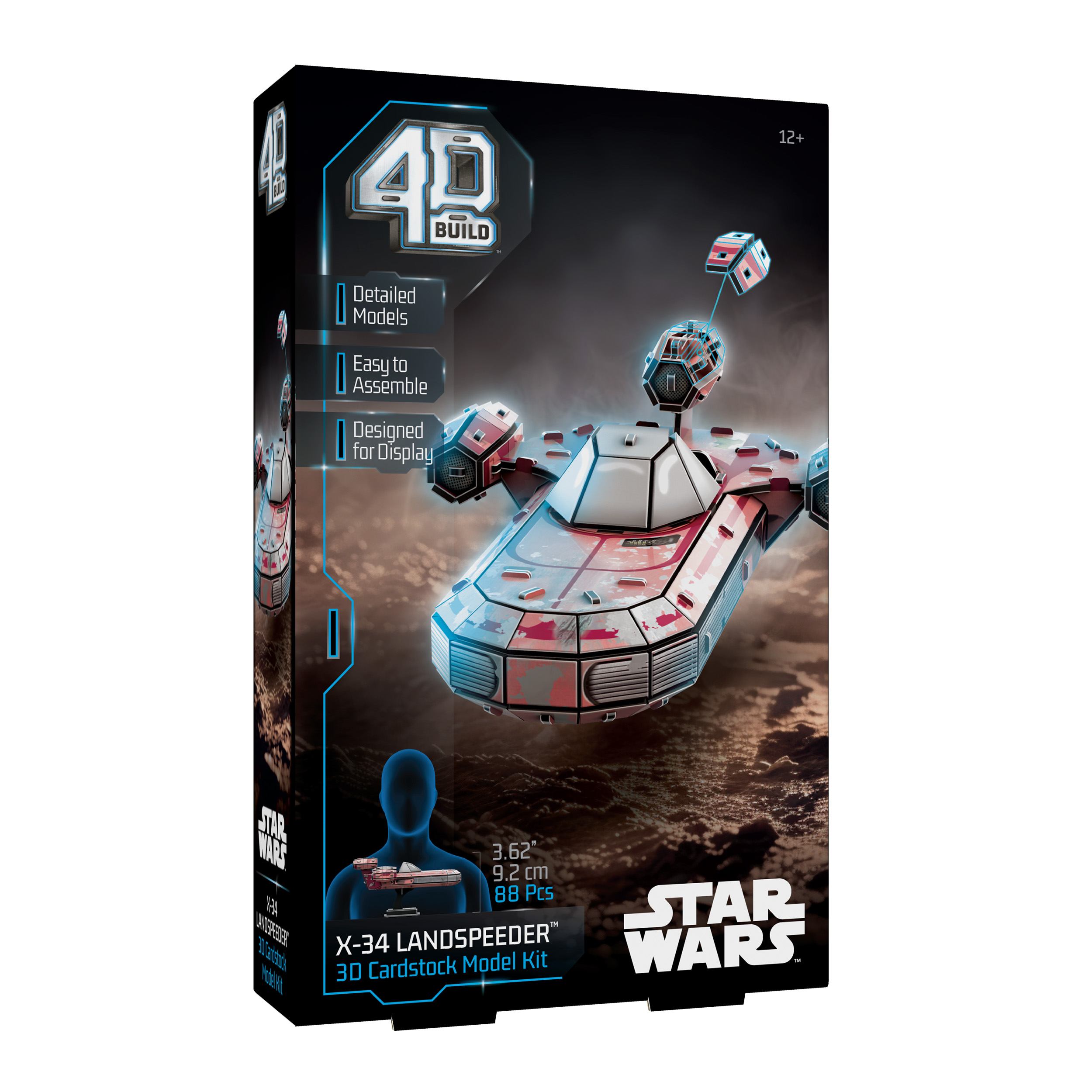 4D Build, Star Wars Luke's X-34 Landspeeder 3D Puzzle Model Kit