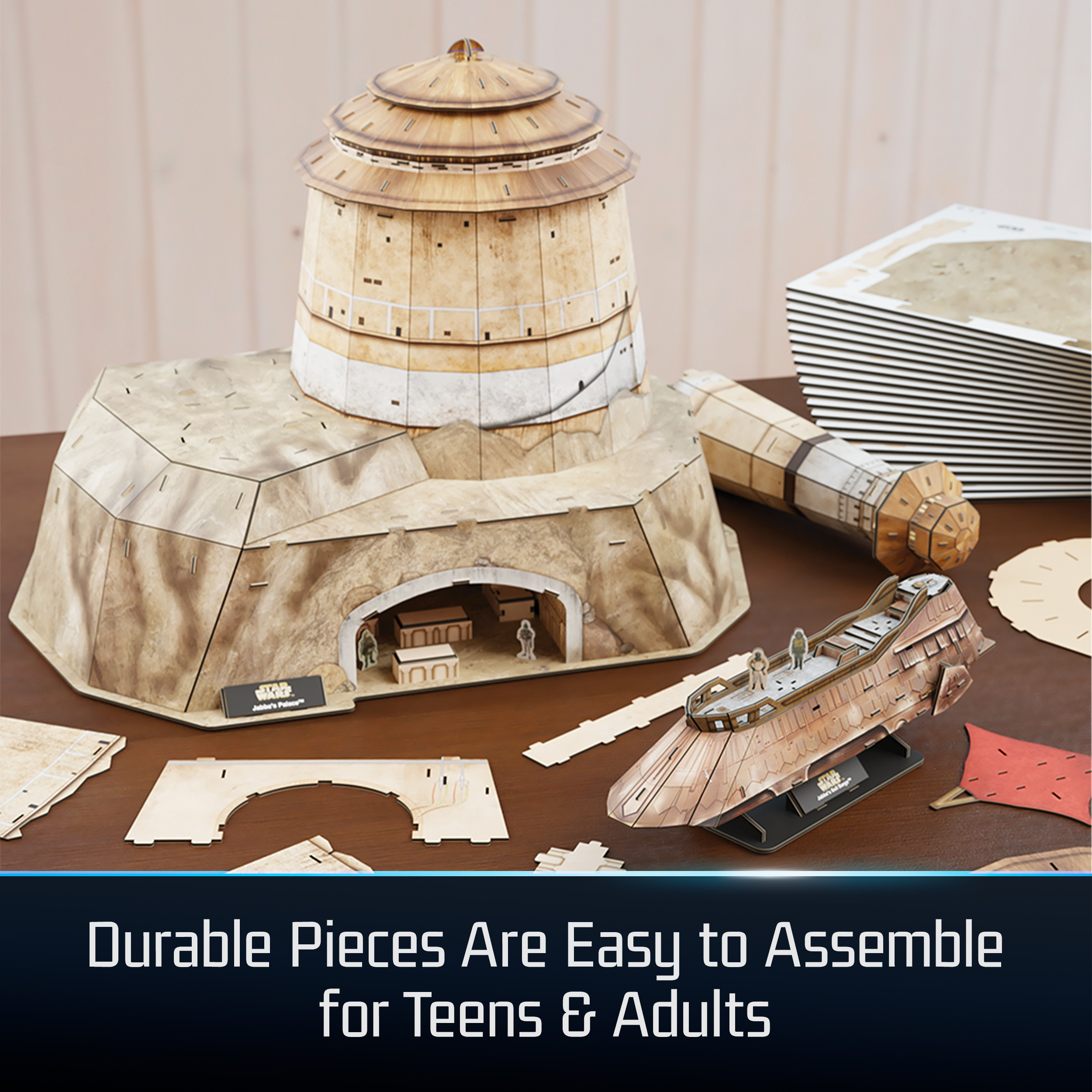 4D BUILD Puzzle 3D Star Wars – Maquette R2-D2 201 Pièces – Montage Sans Outils, Colle Incluse – Cadeau Adulte Et Enfant Dès 12 Ans