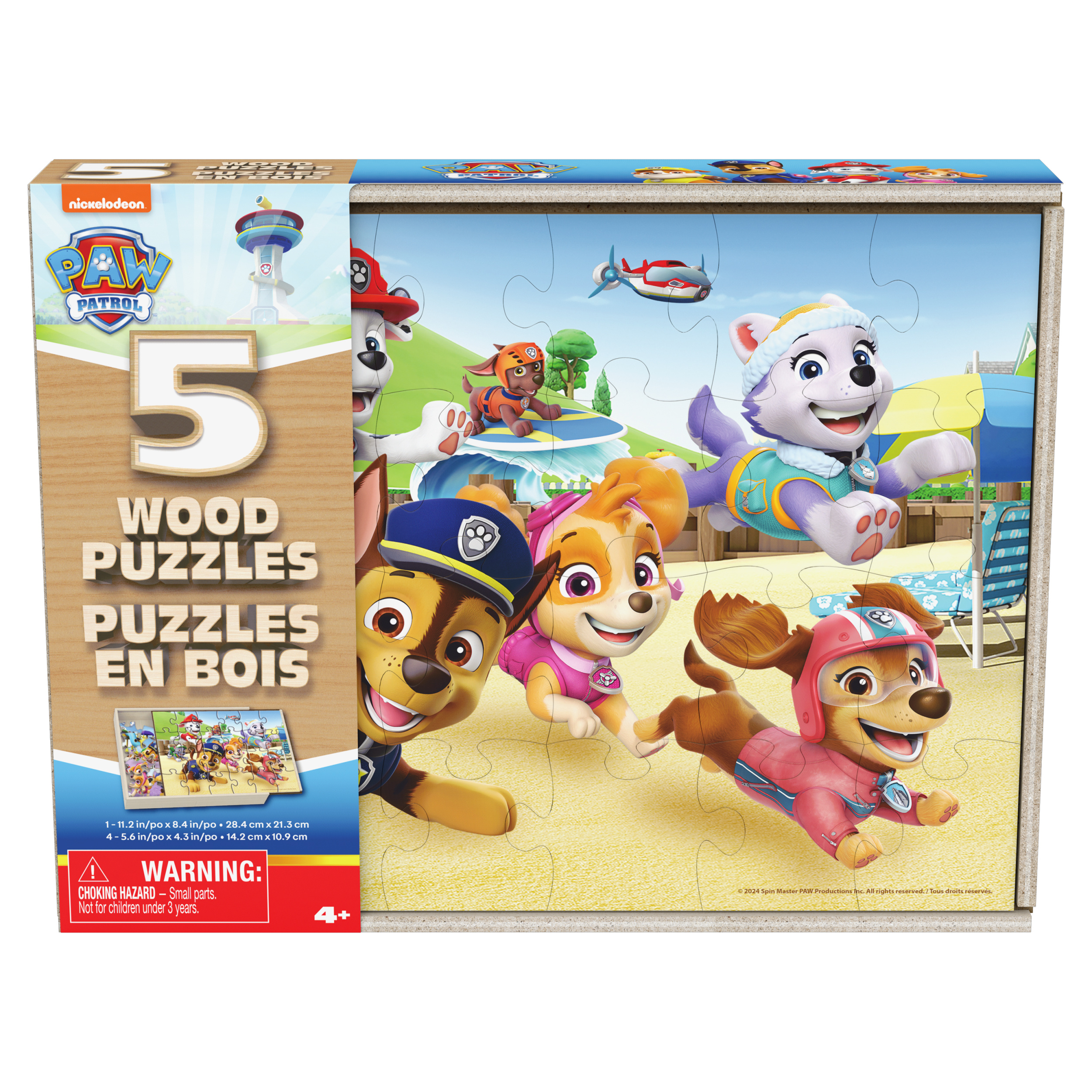 Paw patrol 5 wooden puzzles box set shop