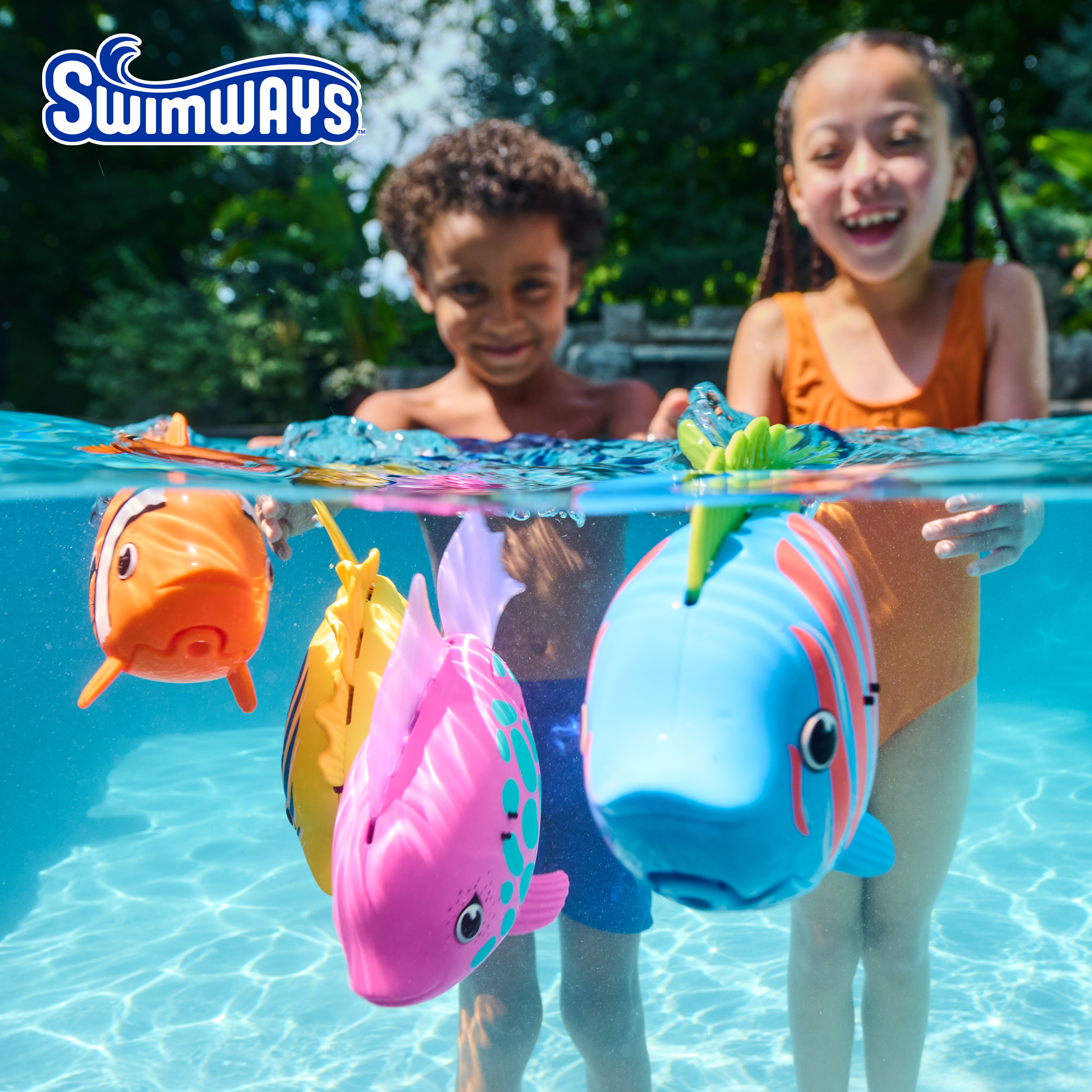 SwimWays Rainbow Reef Fish Toy, Kids Swimming Accessories & Water Toys ...