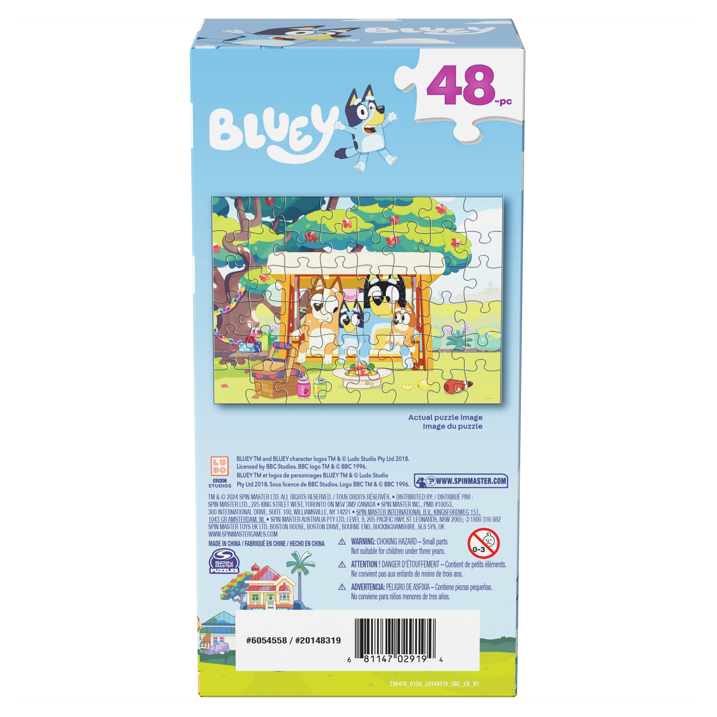 Bluey, 48-Piece Jigsaw Puzzle Toys for Kids Tower Bluey Toys Kids ...