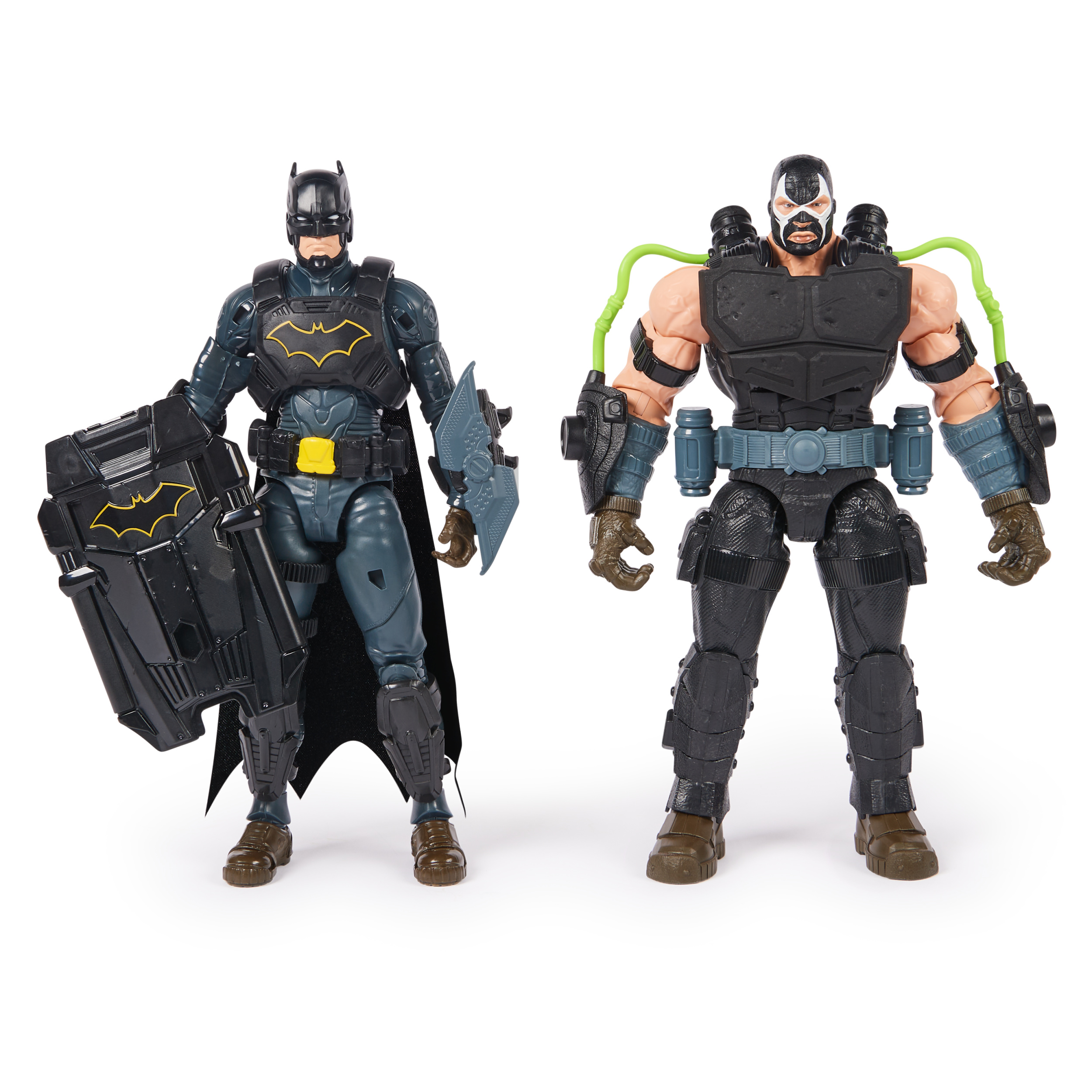 DC Comics Batman Adventures Battle Pack Bane and Batman Action Figures Set 14 Armor Accessories 12 inch Super Hero Kids Toy for Boys Girls Spin Master