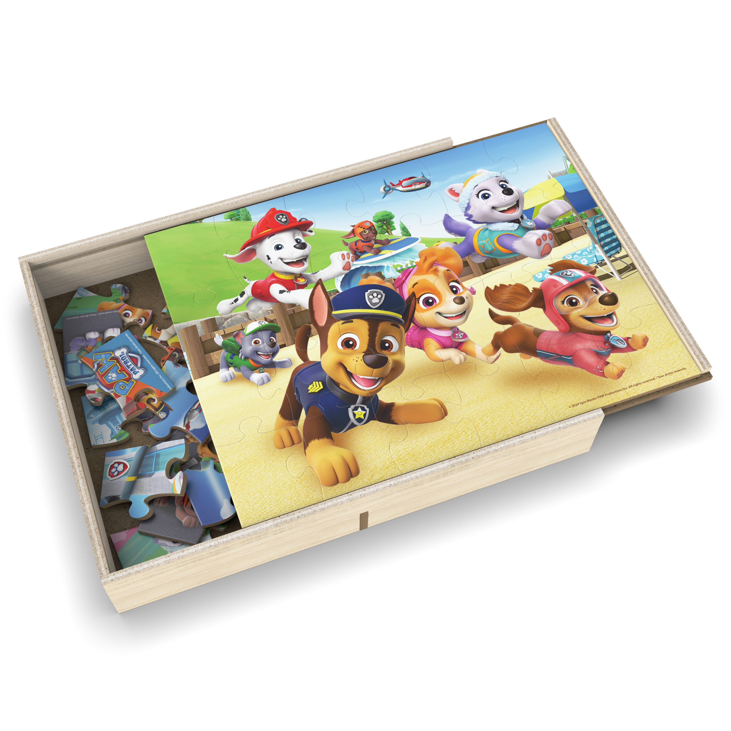 Paw patrol 5 wooden puzzles box set shop