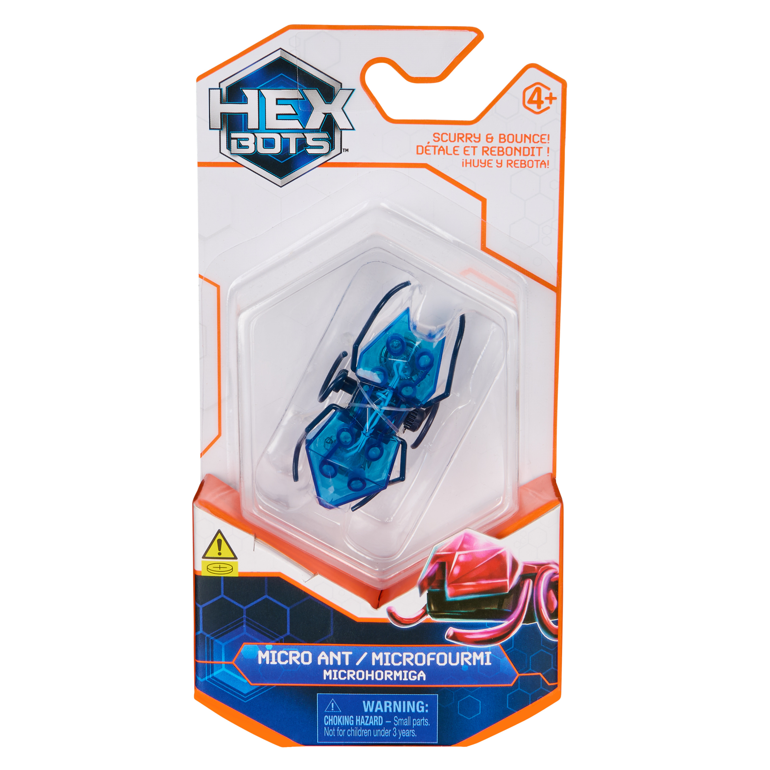 HEX BOTS, Autonomiczna mechanika dla dzieci, regulowana robot skorpion, zabawki dla chłopców i dziewcząt w wieku 4 i góry, niebieski (Spin Master 6071518 HEX BOTS, Autonomiczna mechanika dla dzieci, regulowana robot skorpion, zabawki dla chłopców i dziewcząt w wieku 4 i góry, niebieski (Spin Master 6071518