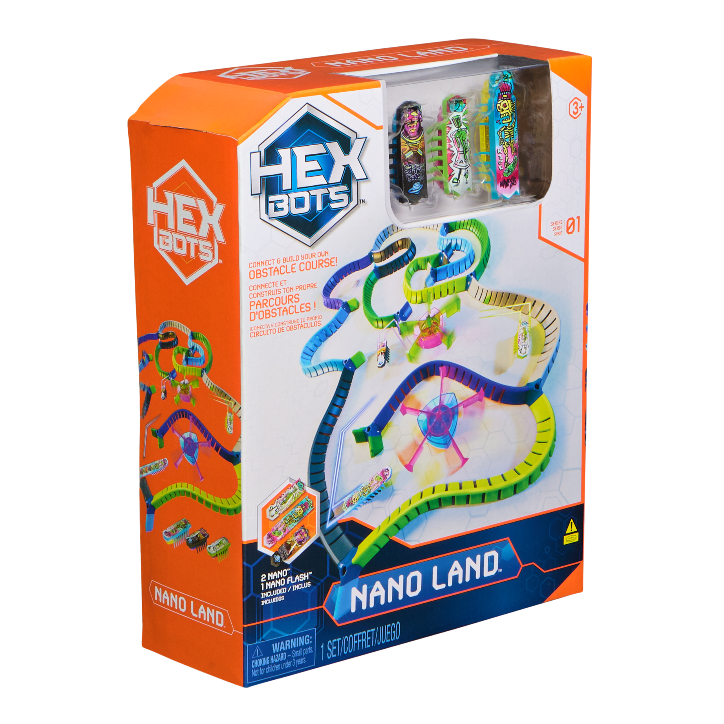 HEX BOTS Nano Land, Sensory Toys for Kids & Cats with Over 40 Pieces ...