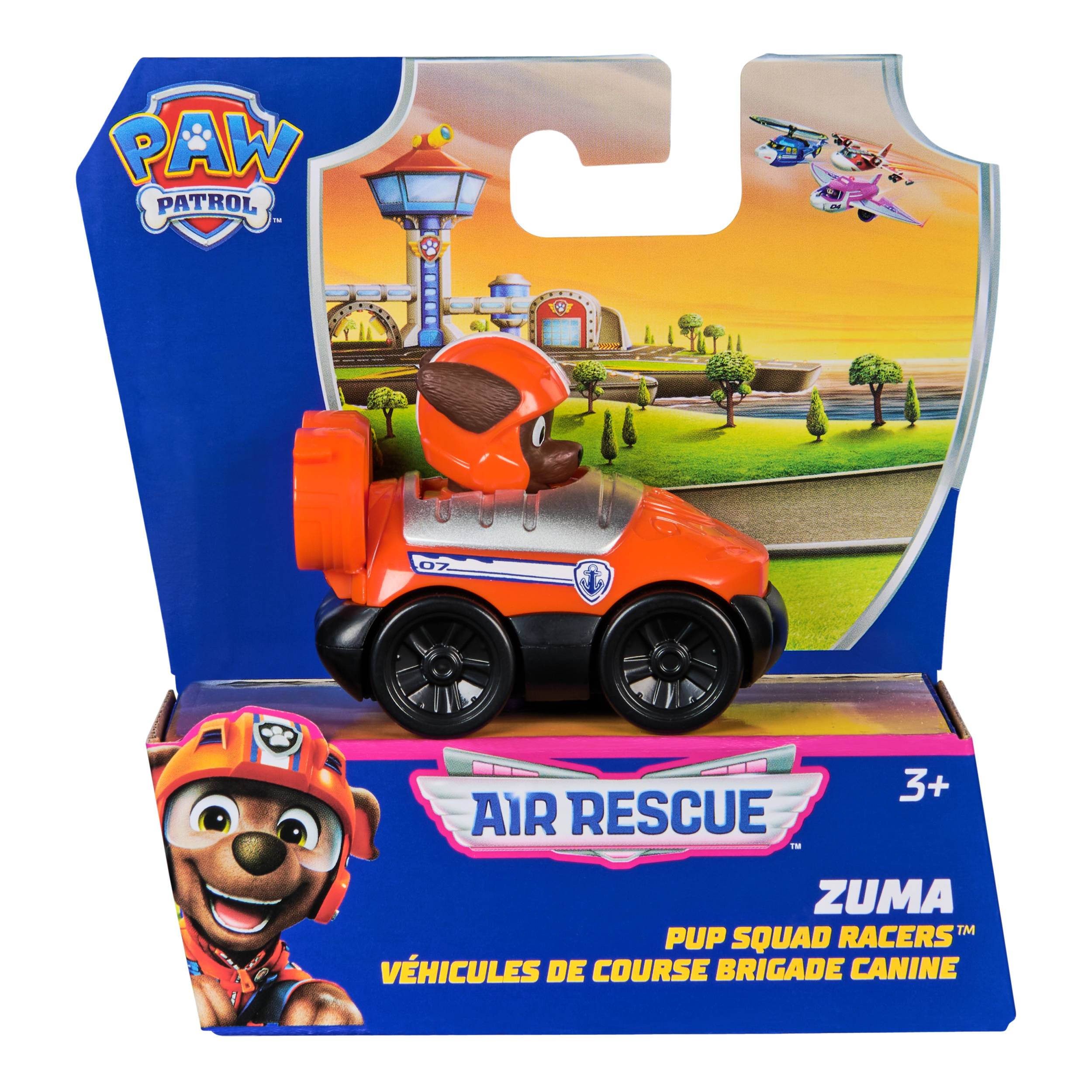 PAW Patrol Air Rescue Pup Squad Racers Collectible Zuma Hovercraft Themed Toy Car Kids Toys for Boys Girls Ages 3 and up Spin Master