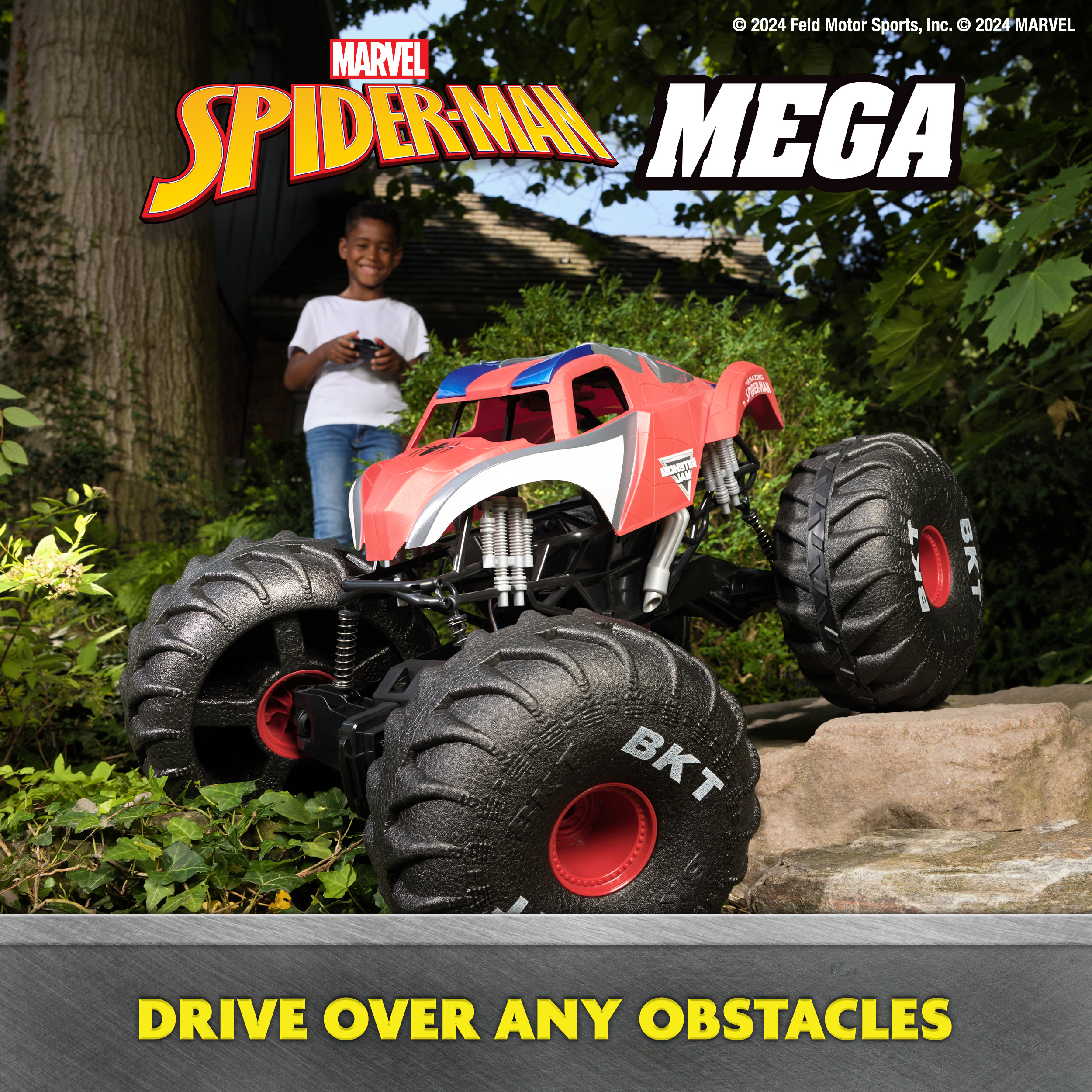 Monster Jam, Marvel Mega Spider-Man RC Monster Truck, 1:6 Scale | Spin Master Monster Jam, Marvel Mega Spider-Man RC Monster Truck, 1:6 Scale | Spin Master