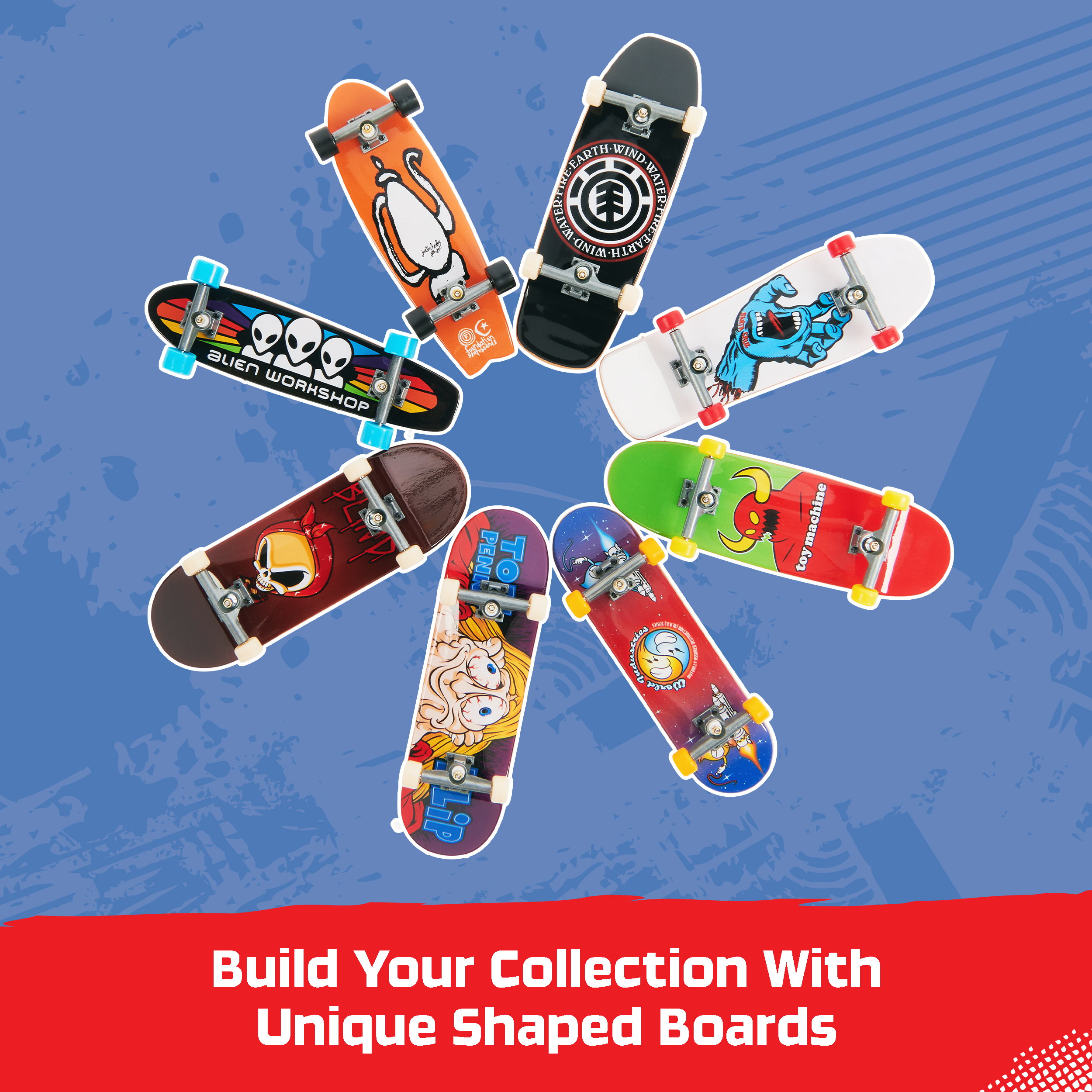 Tech Deck, 25th Anniversary 8-Pack Fingerboards with Tech Deck, 25th Anniversary 8-Pack Fingerboards with