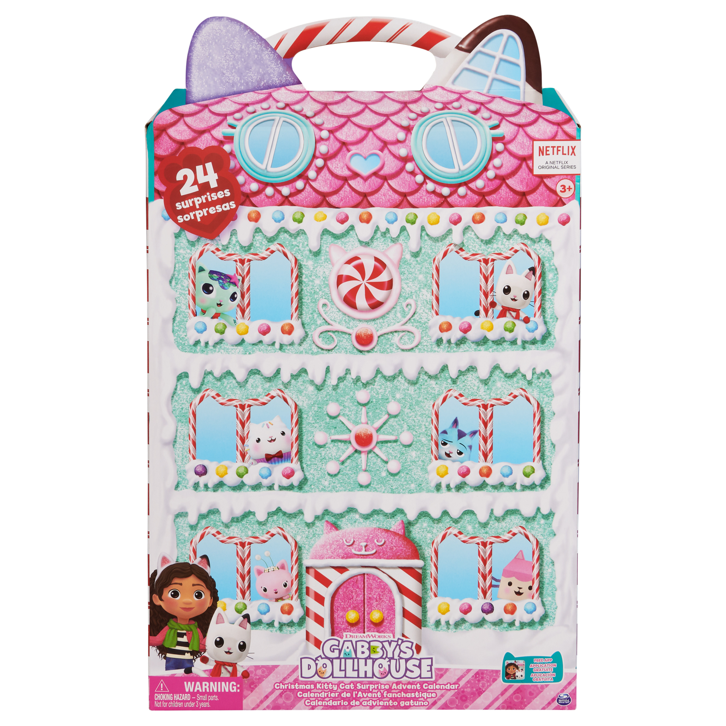 Gabby's Dollhouse, Advent Calendar 2023, 24 Surprise Toys