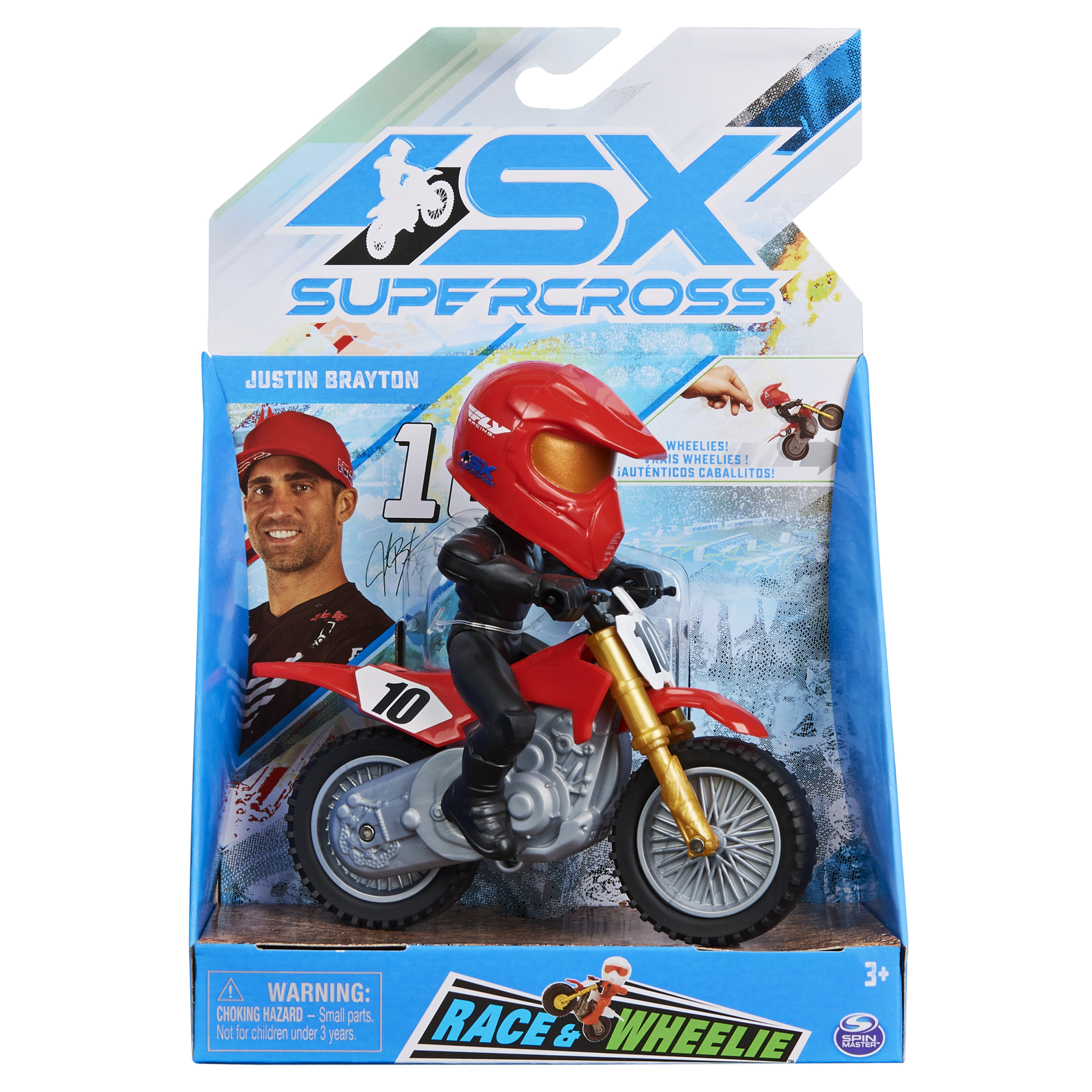 Supercross, Race and Wheelie Bike, Authentic Justin Brayton