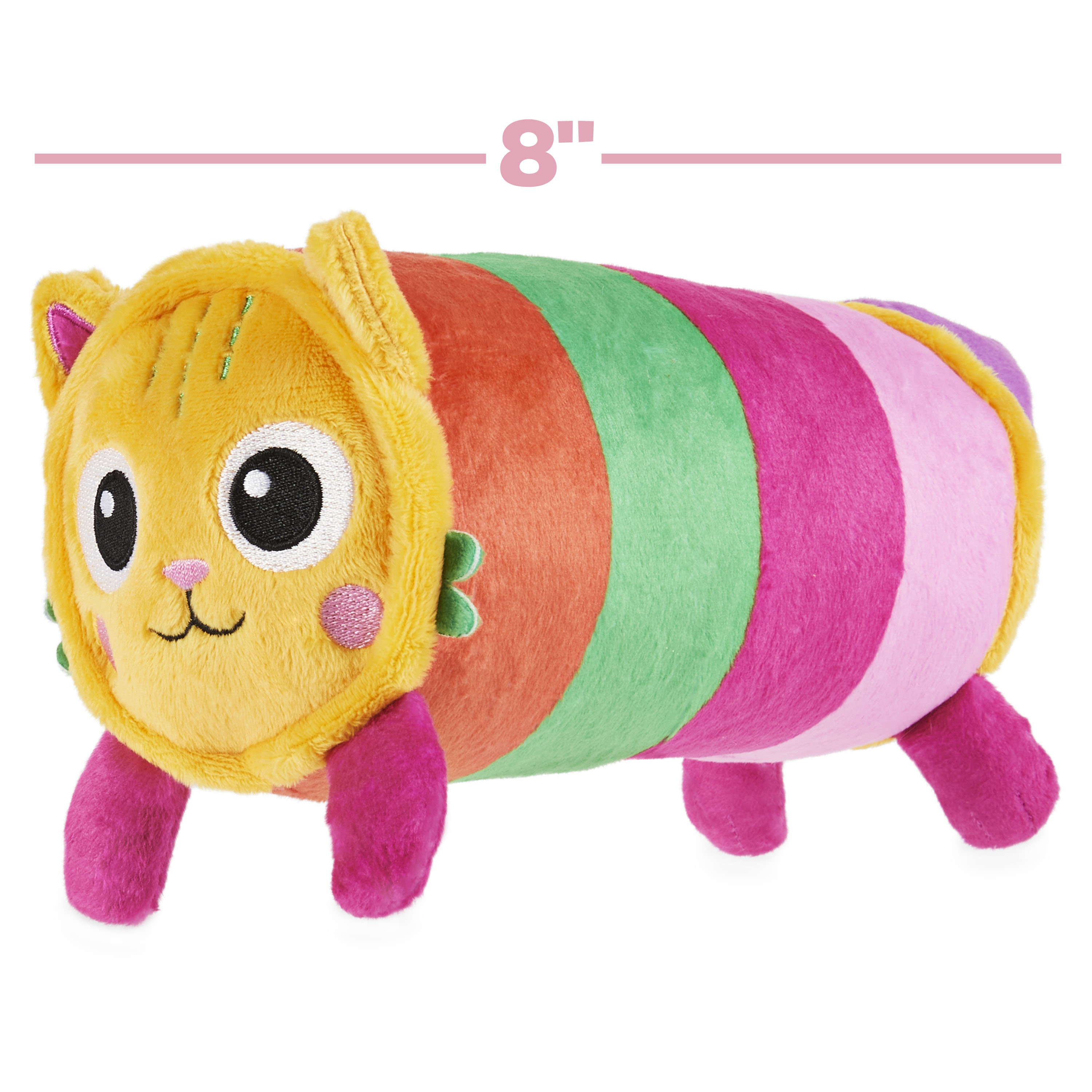 Gabby s Dollhouse 8 inch Pillow Cat Purr ific Plush Toy Kids Toys for Ages 3 and up Spin Master